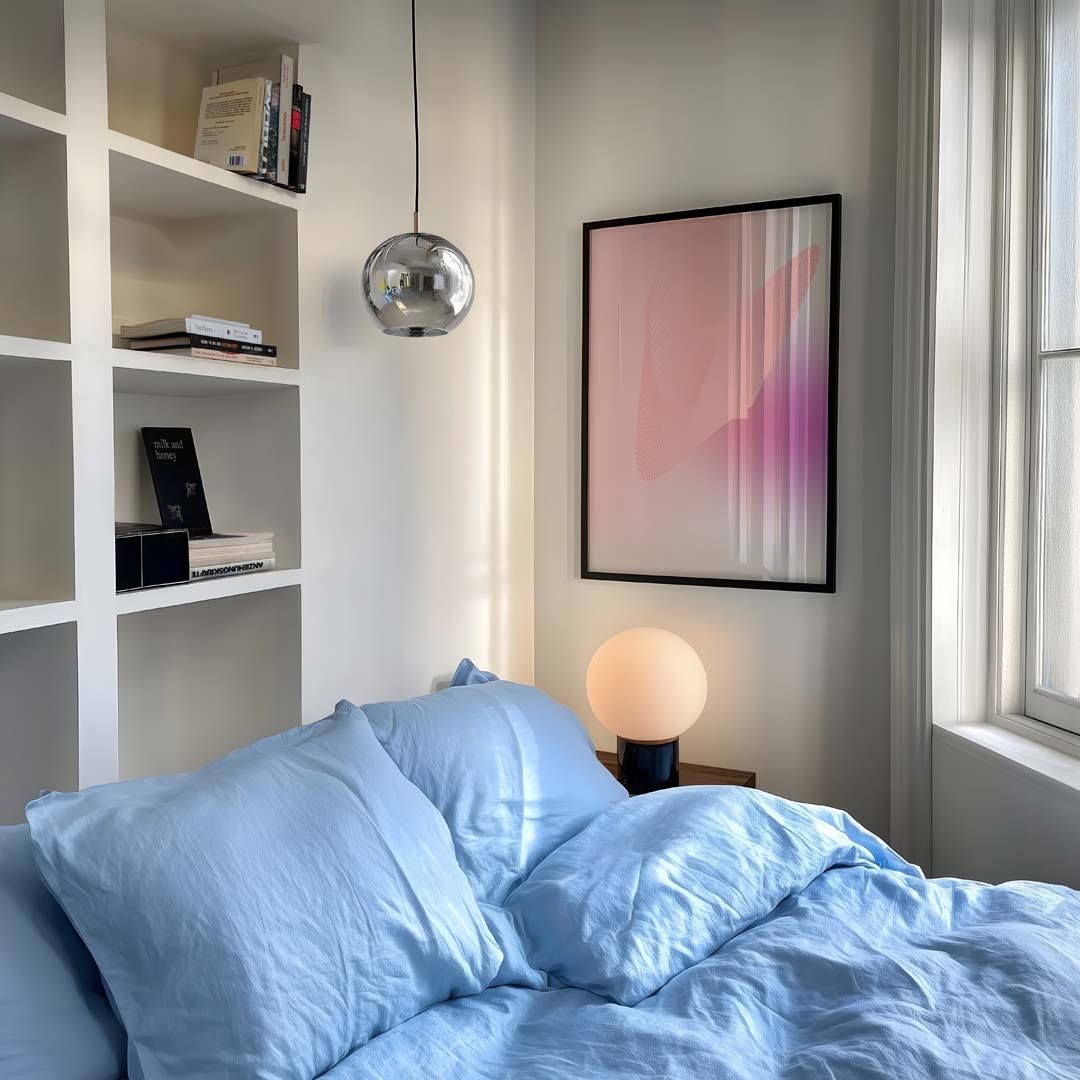 Dromerige Abstracte Zachte Pastel Poster-WallArtistic