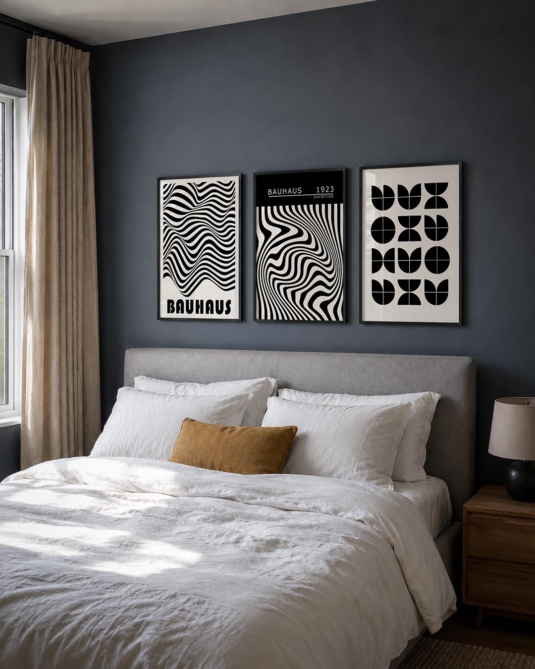Golvend lijnenspel Posterset