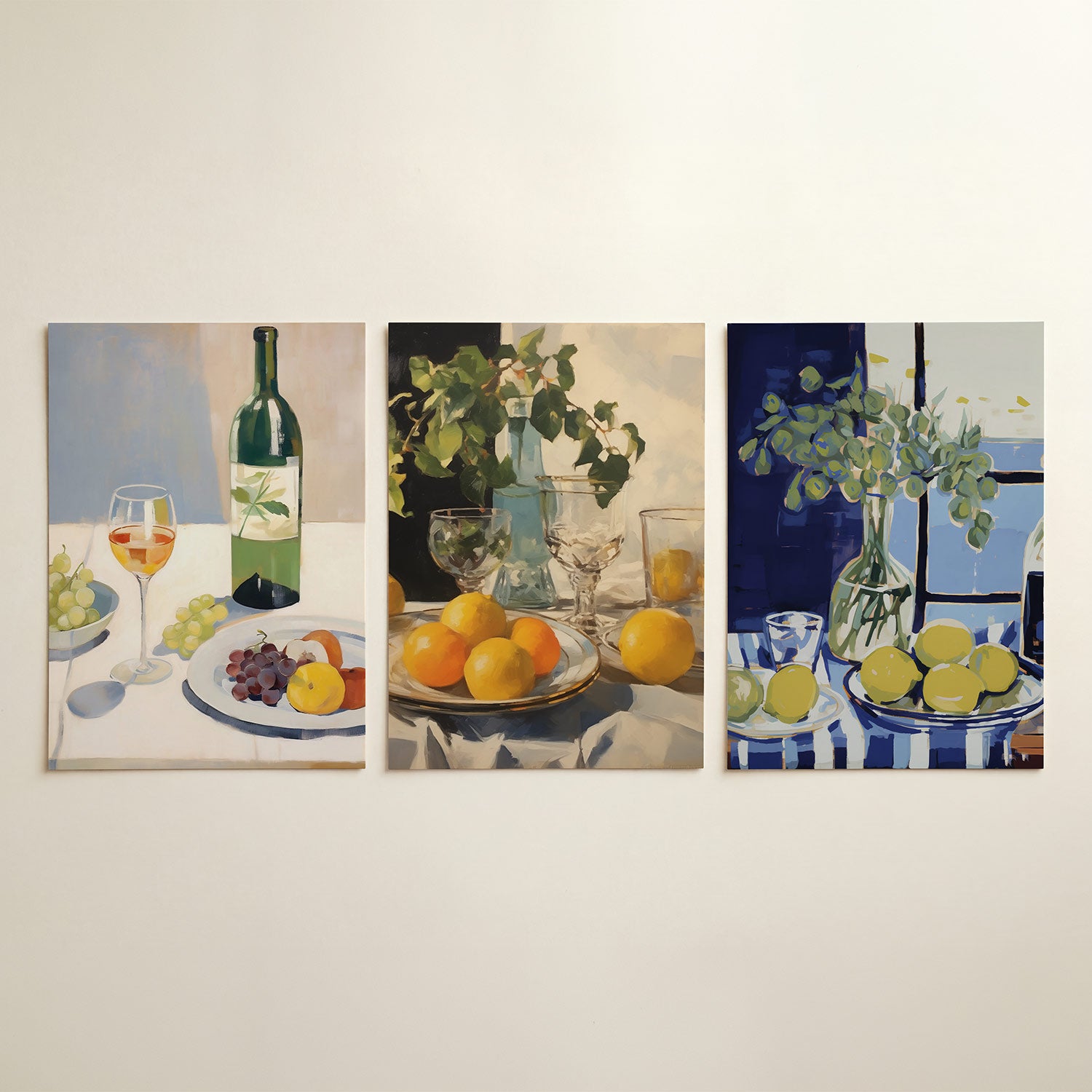 Fruit en wijn Posterset