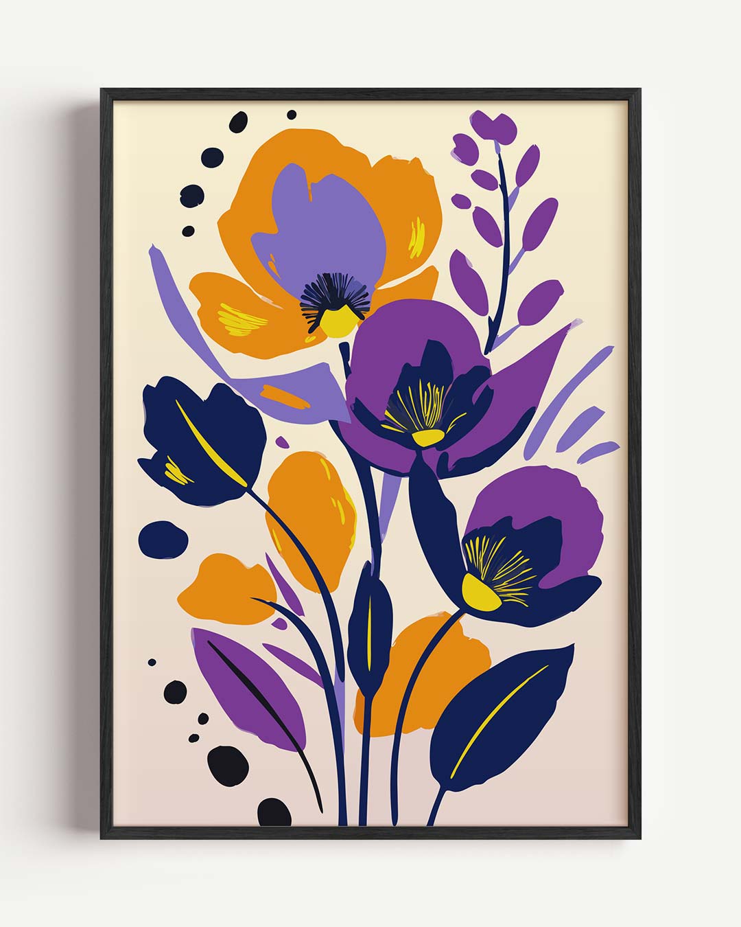Bloemige Kunstposter-WallArtistic