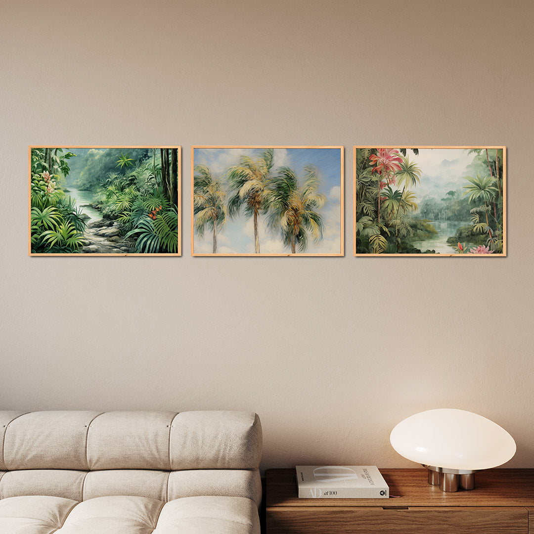 Groene jungle sfeer Posterset