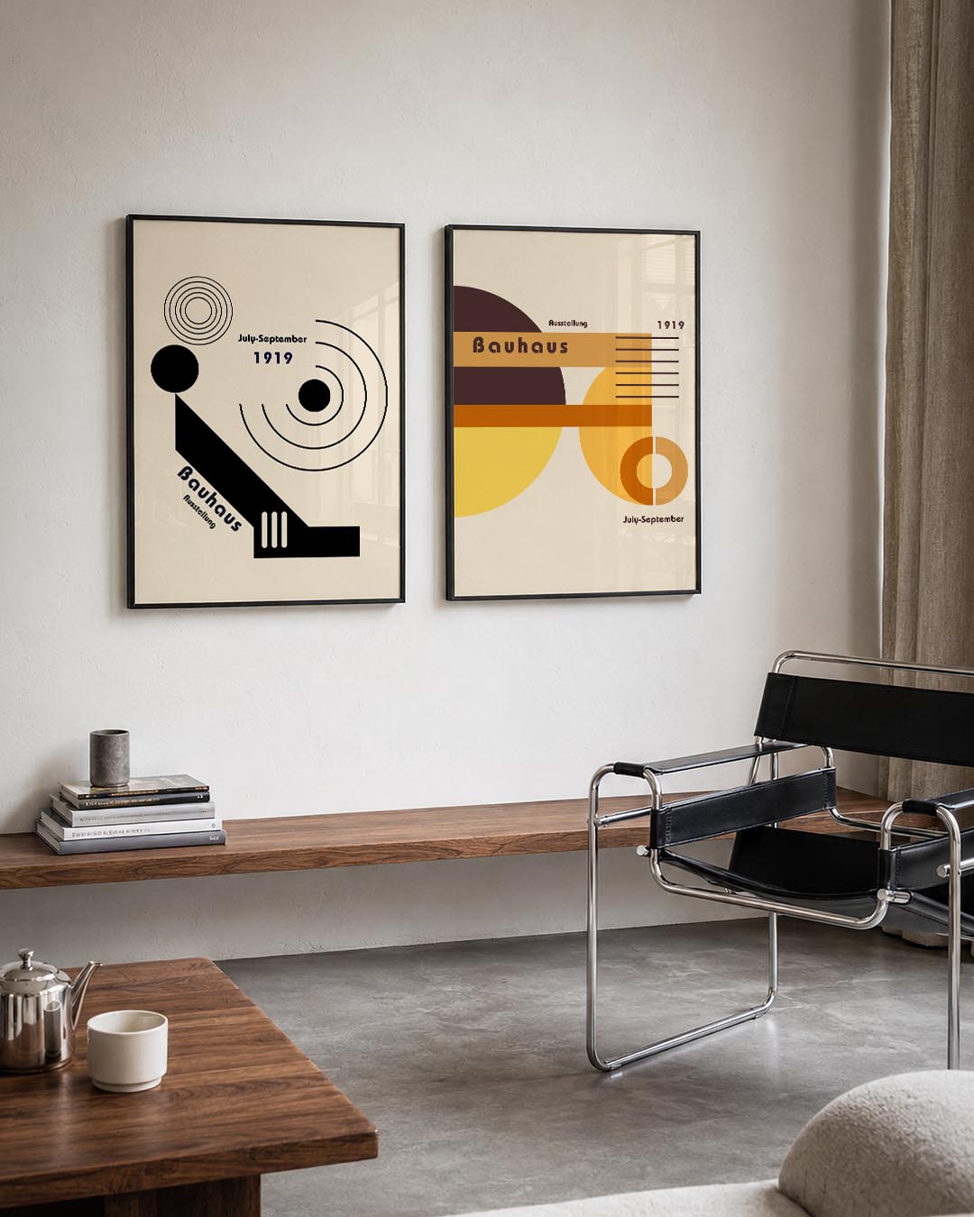Cirkel en lijnenspel Posterset