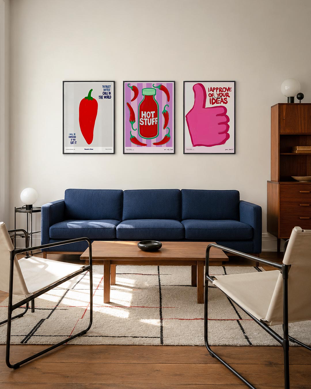 Kleur en tekst Posterset