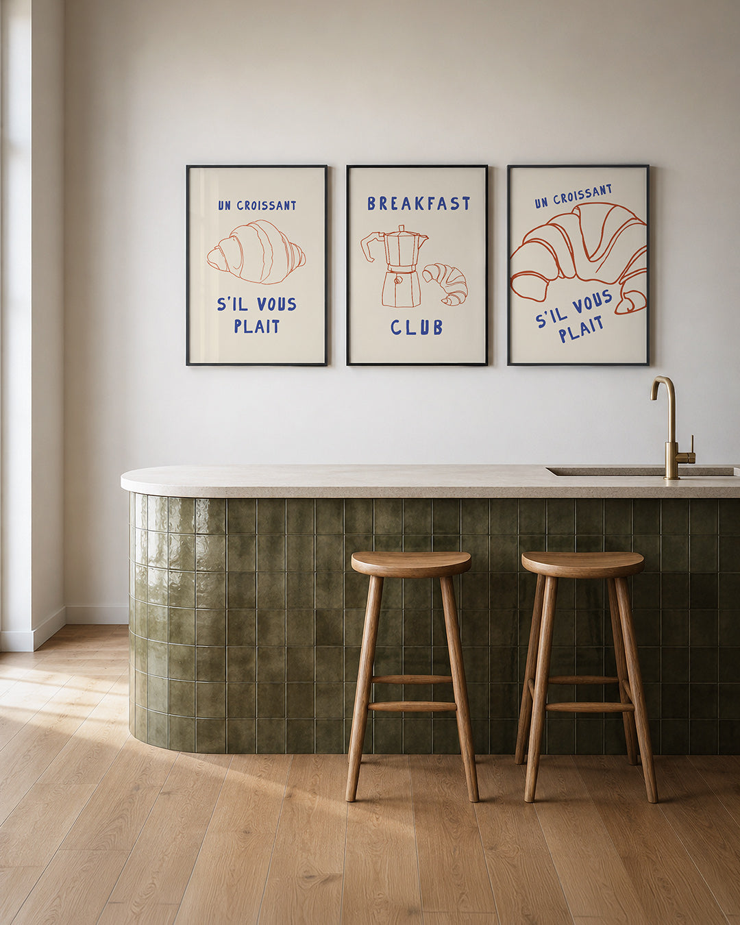 Eenvoudige lijntekening Posterset