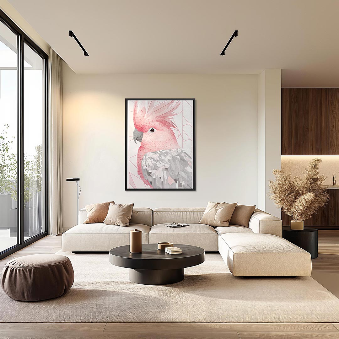 Geometrische vogel Kunstwerk