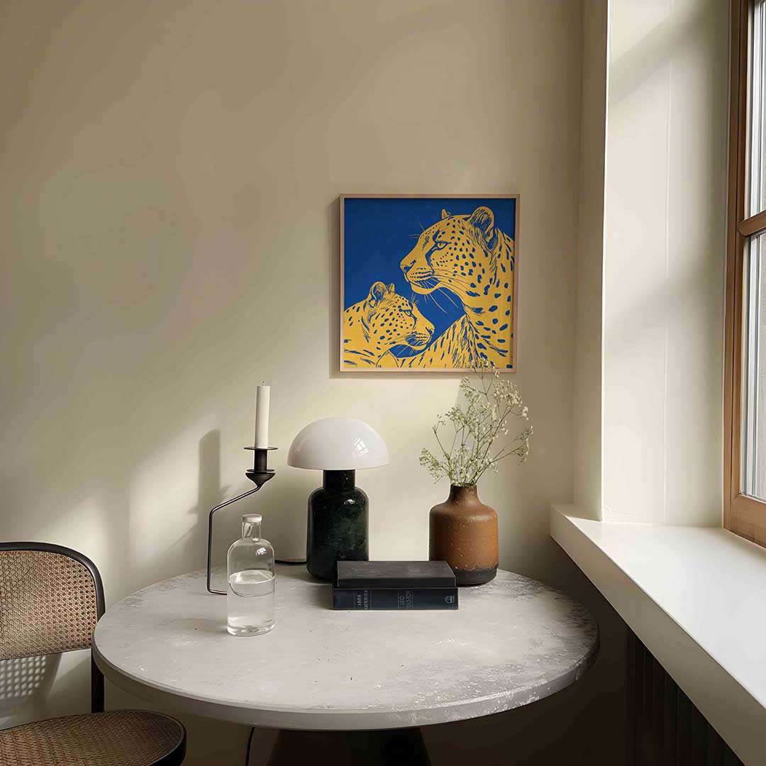 Twee luipaarden Poster