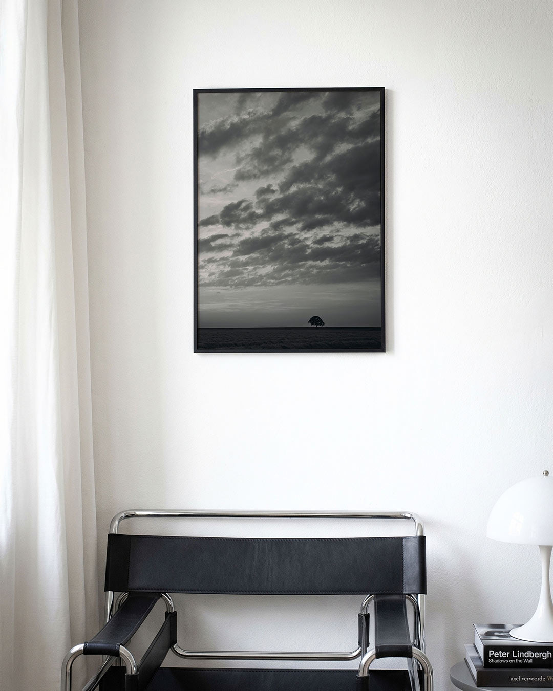 Eenzame boom landschap Poster