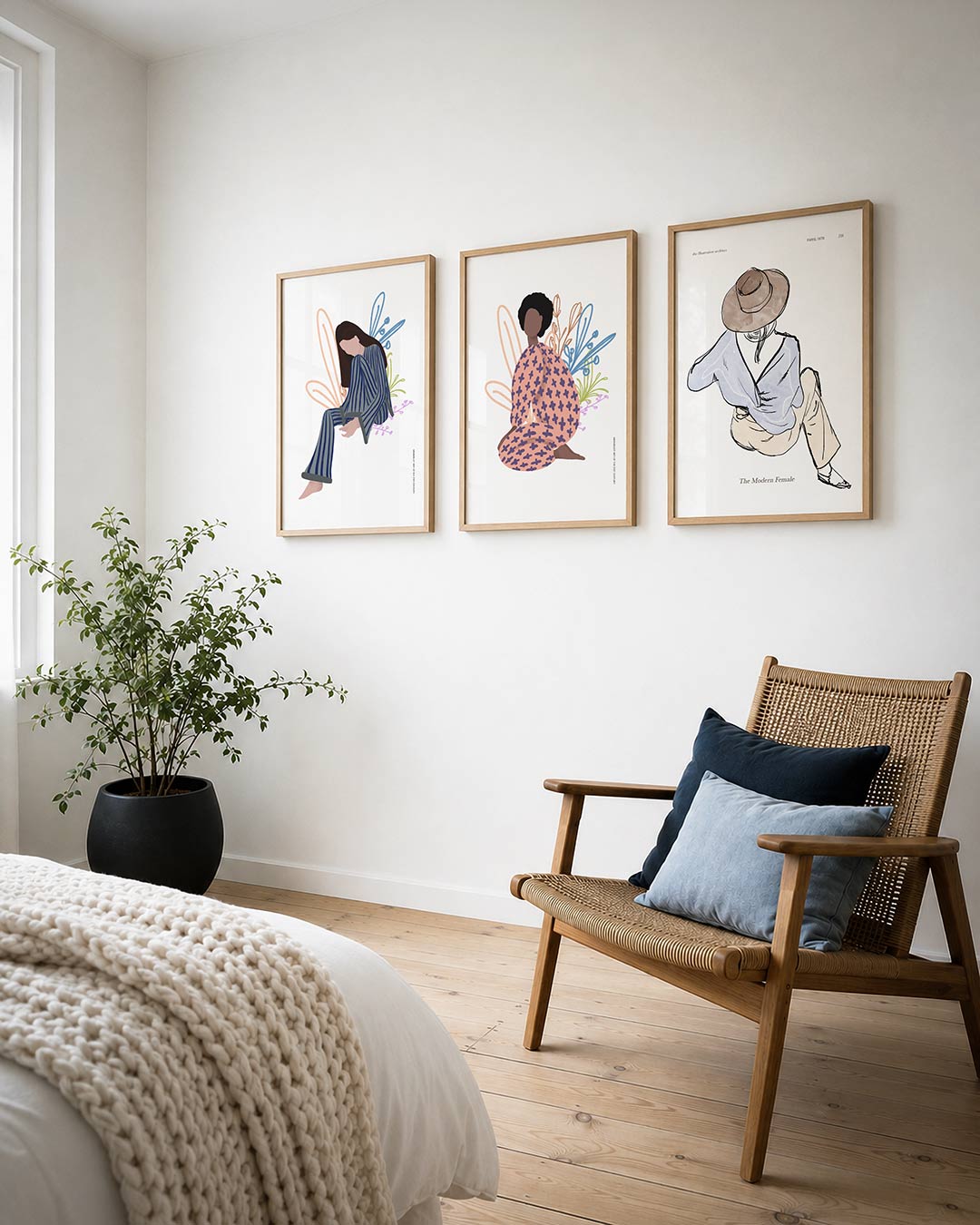 Gestreepte rust Posterset
