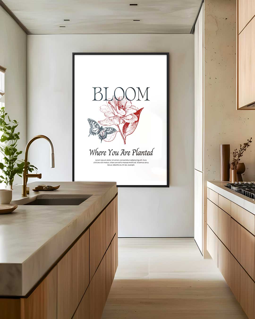 Bloom: Where You Are Planted Kunstwerk-canvas-dibond-plexiglas-wanddecoratie-WallArtistic