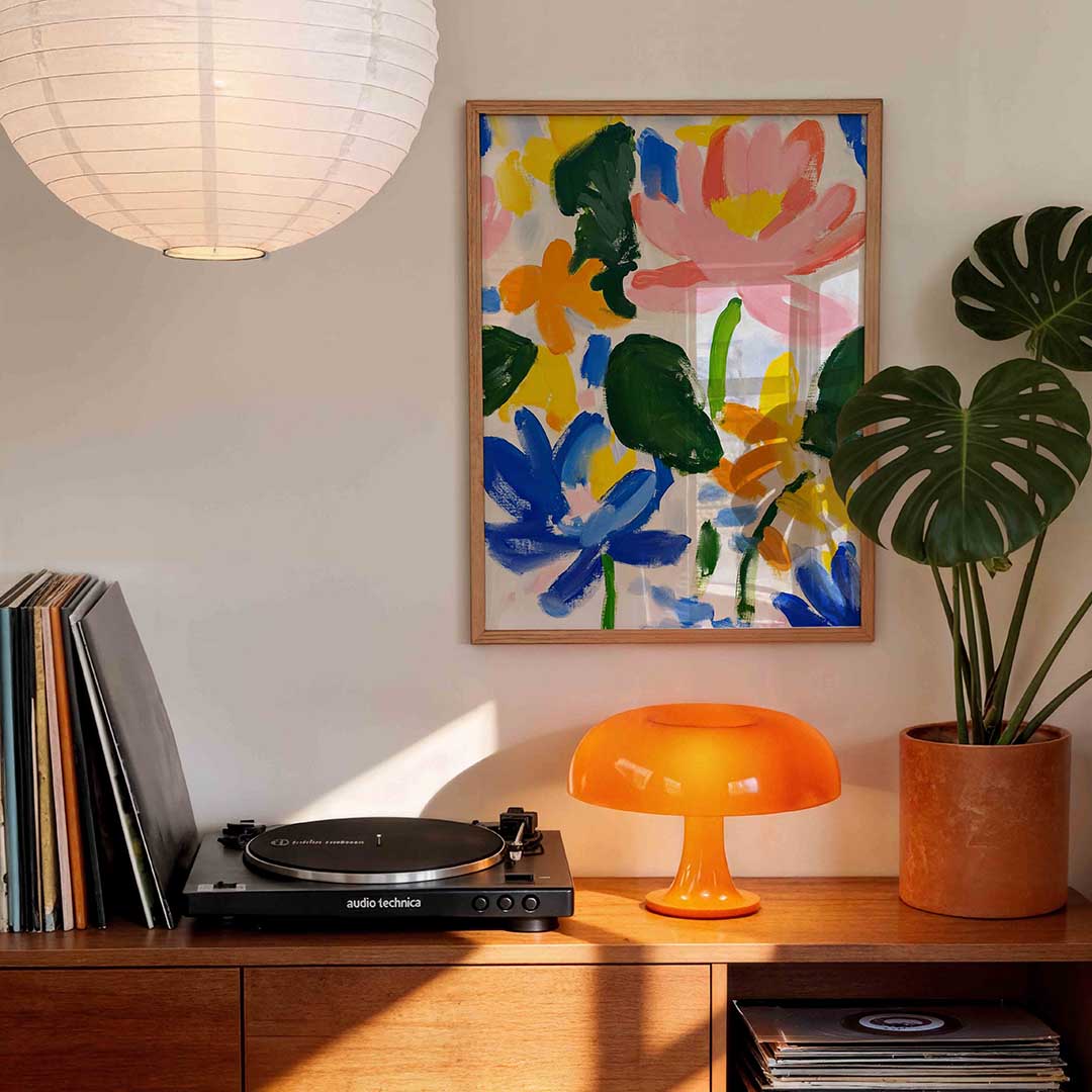 Bloemen en bladeren Poster