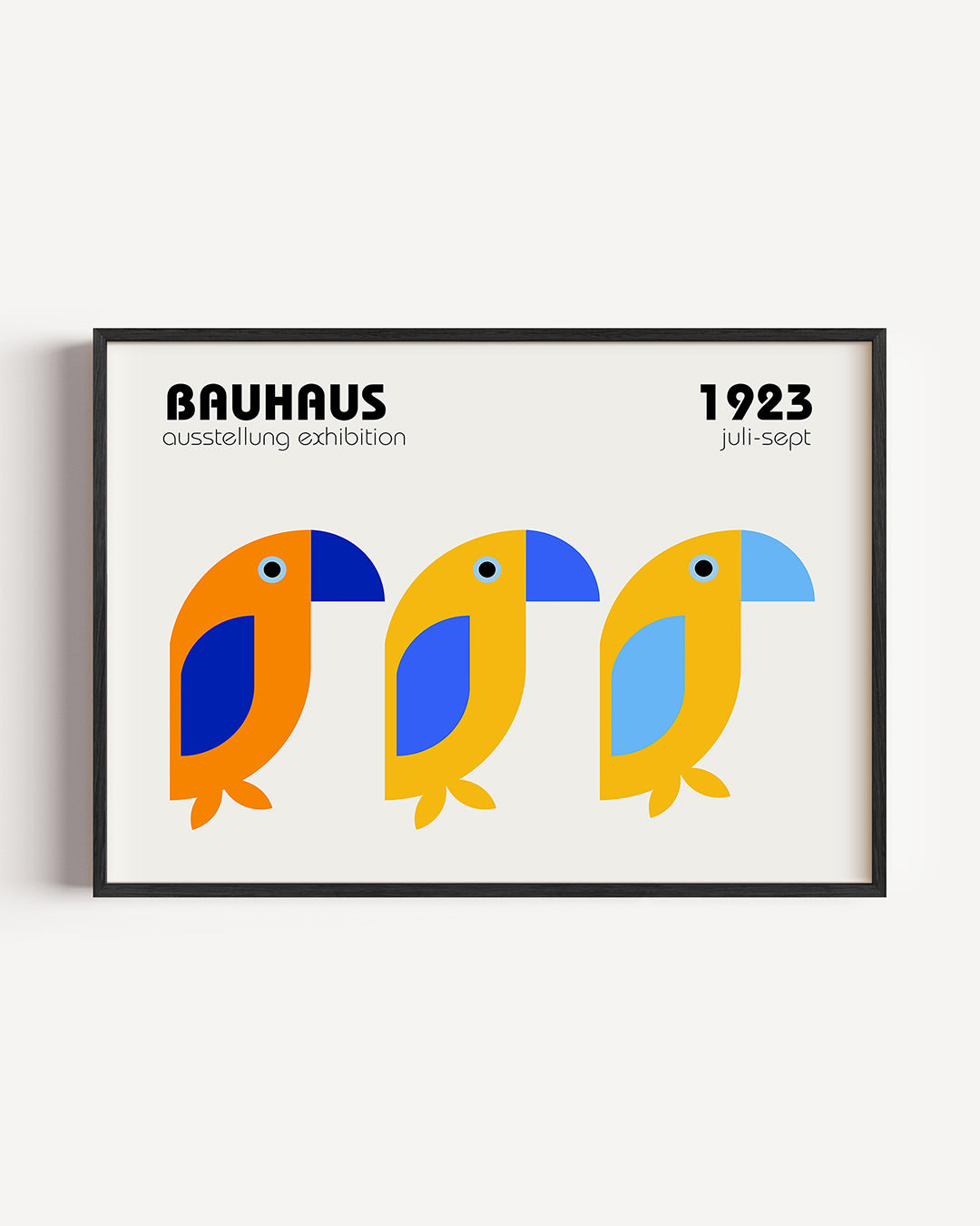 Vogels en kleurvlakken Poster