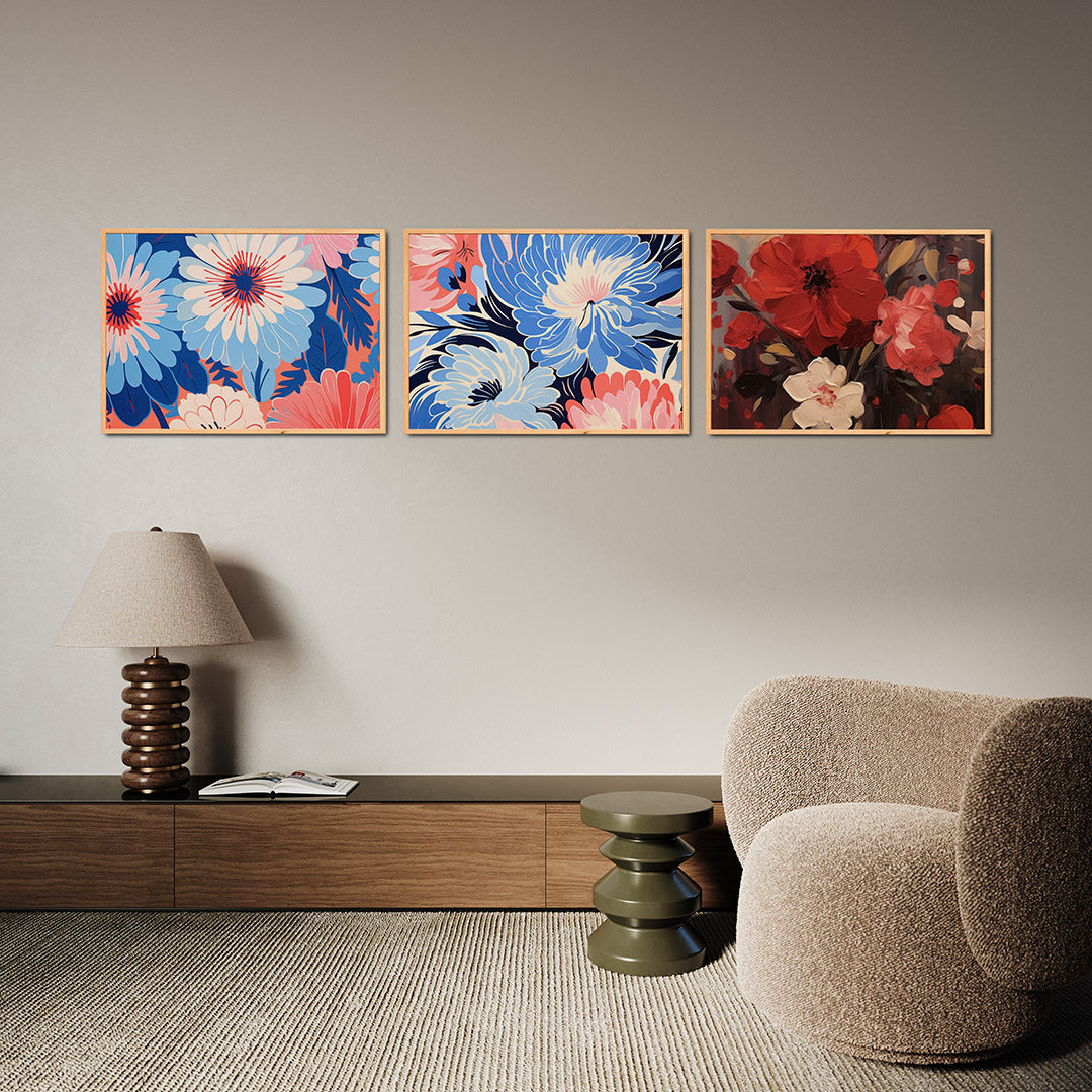 Bloemrijke kleurexplosie Posterset