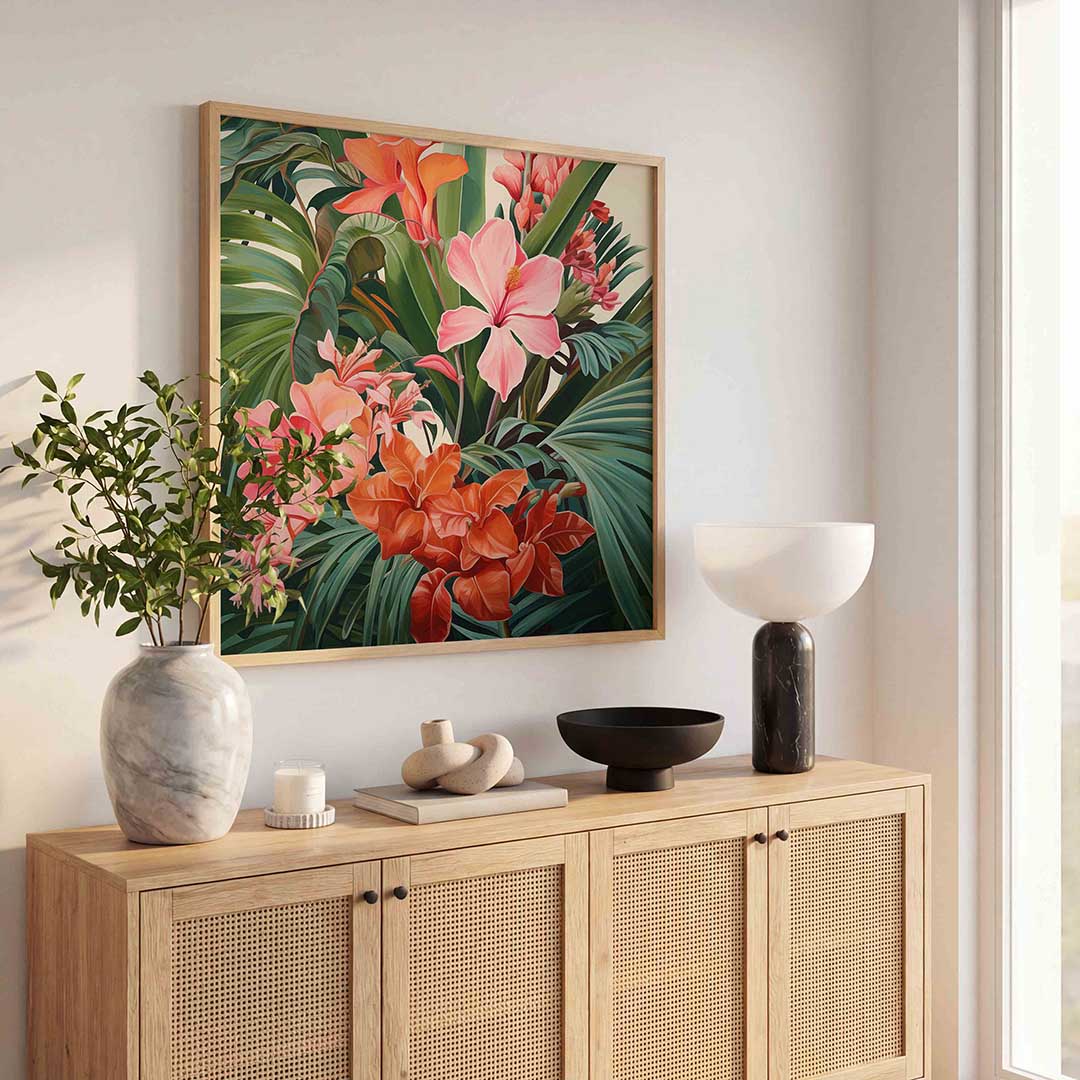 Bloemen en bladeren Poster
