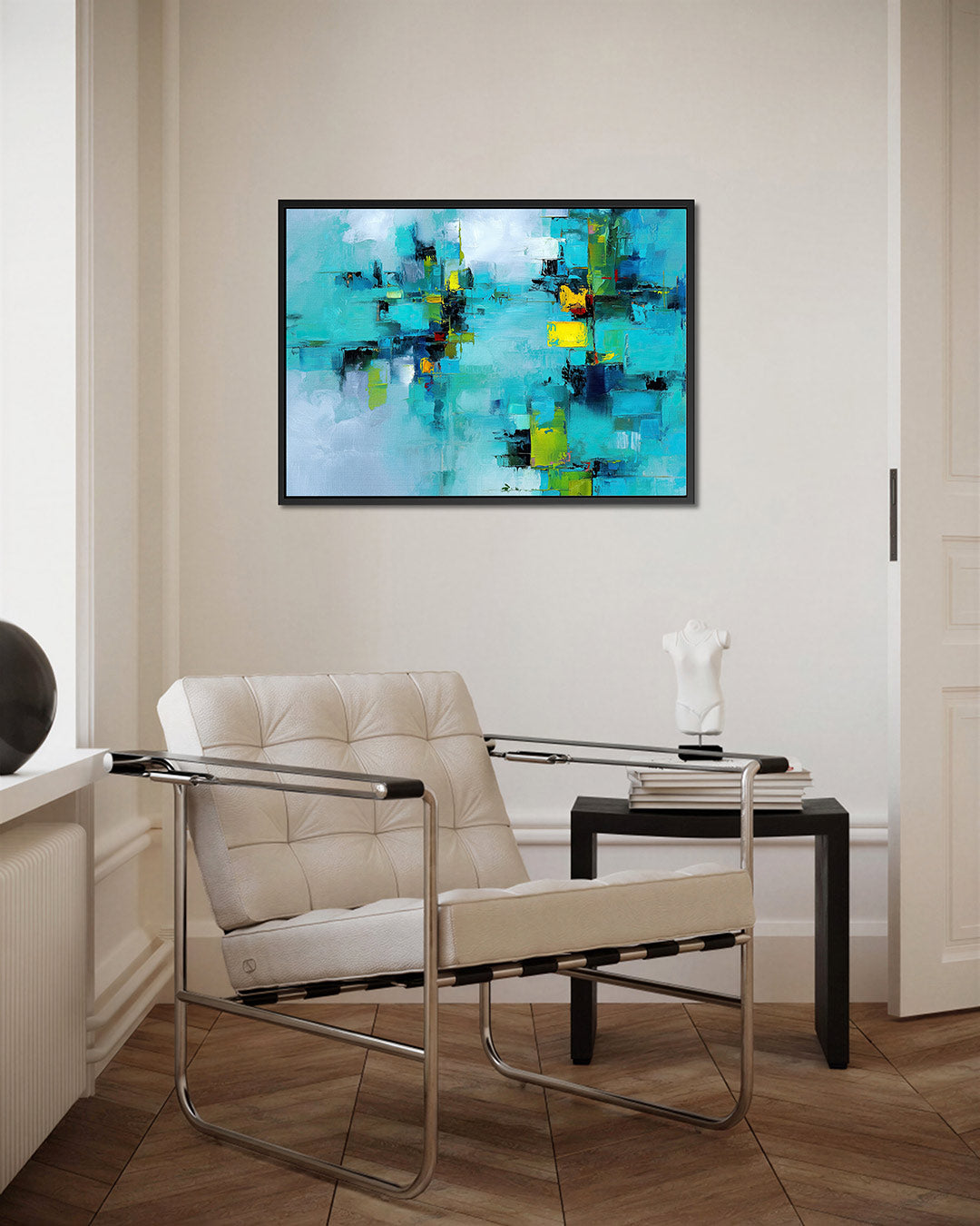 Kleurrijke geometrie Kunstwerk