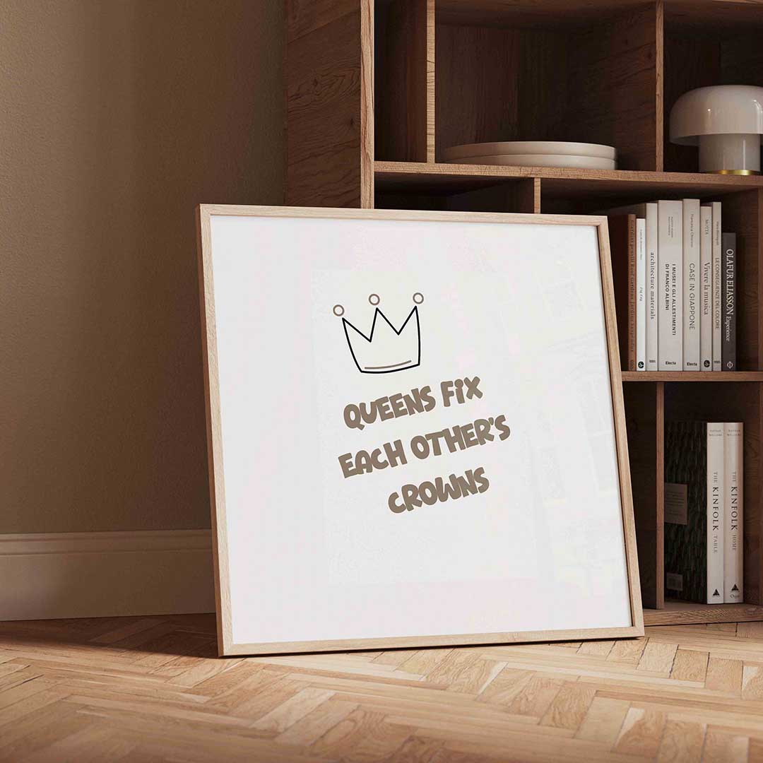 Kroon en tekst Poster