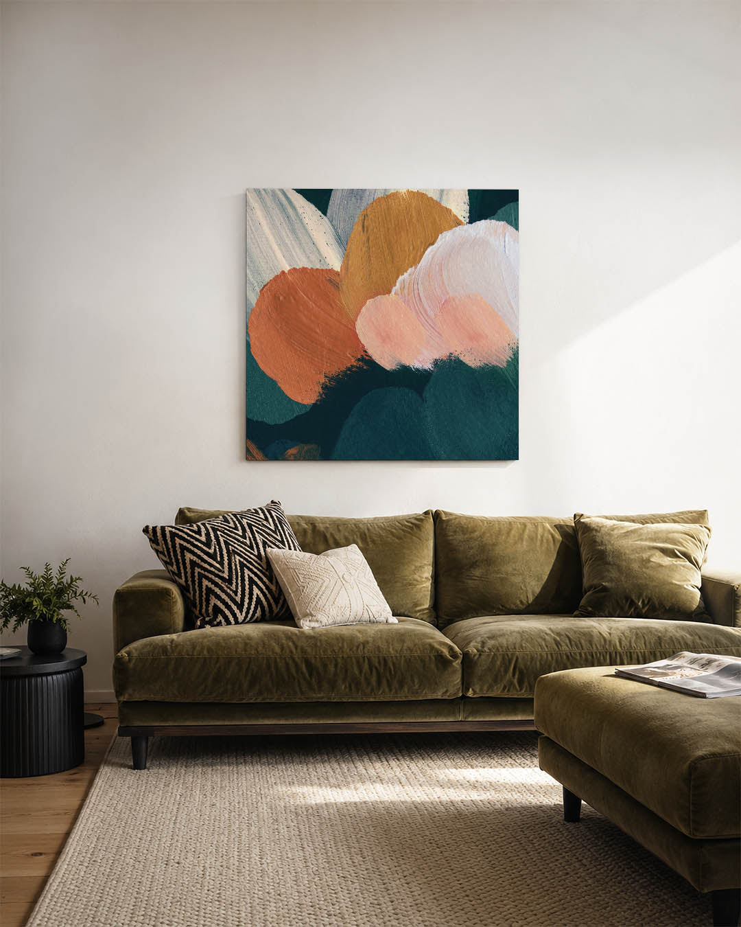 Organische kleurencompositie Kunstwerk