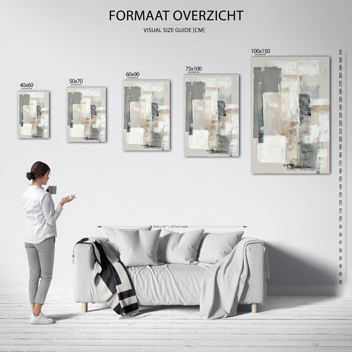 Gelaagde texturen Kunstwerk
