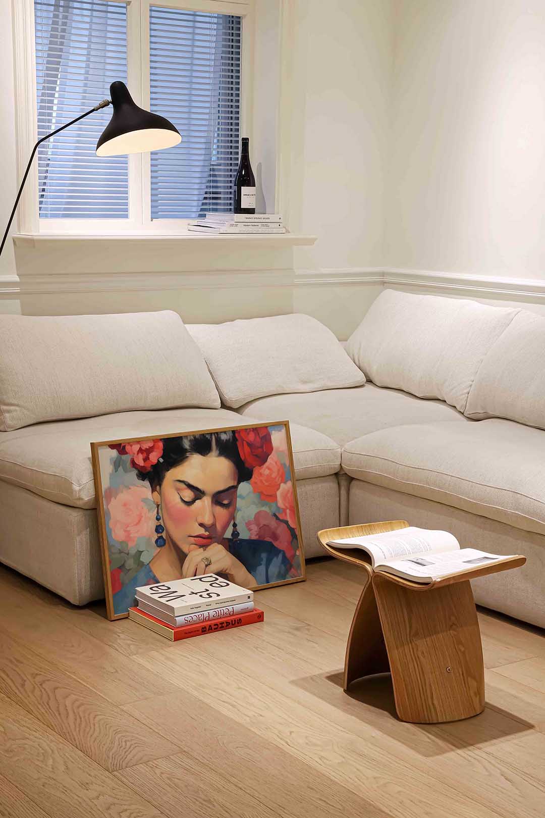 Vrouw met bloemen Poster