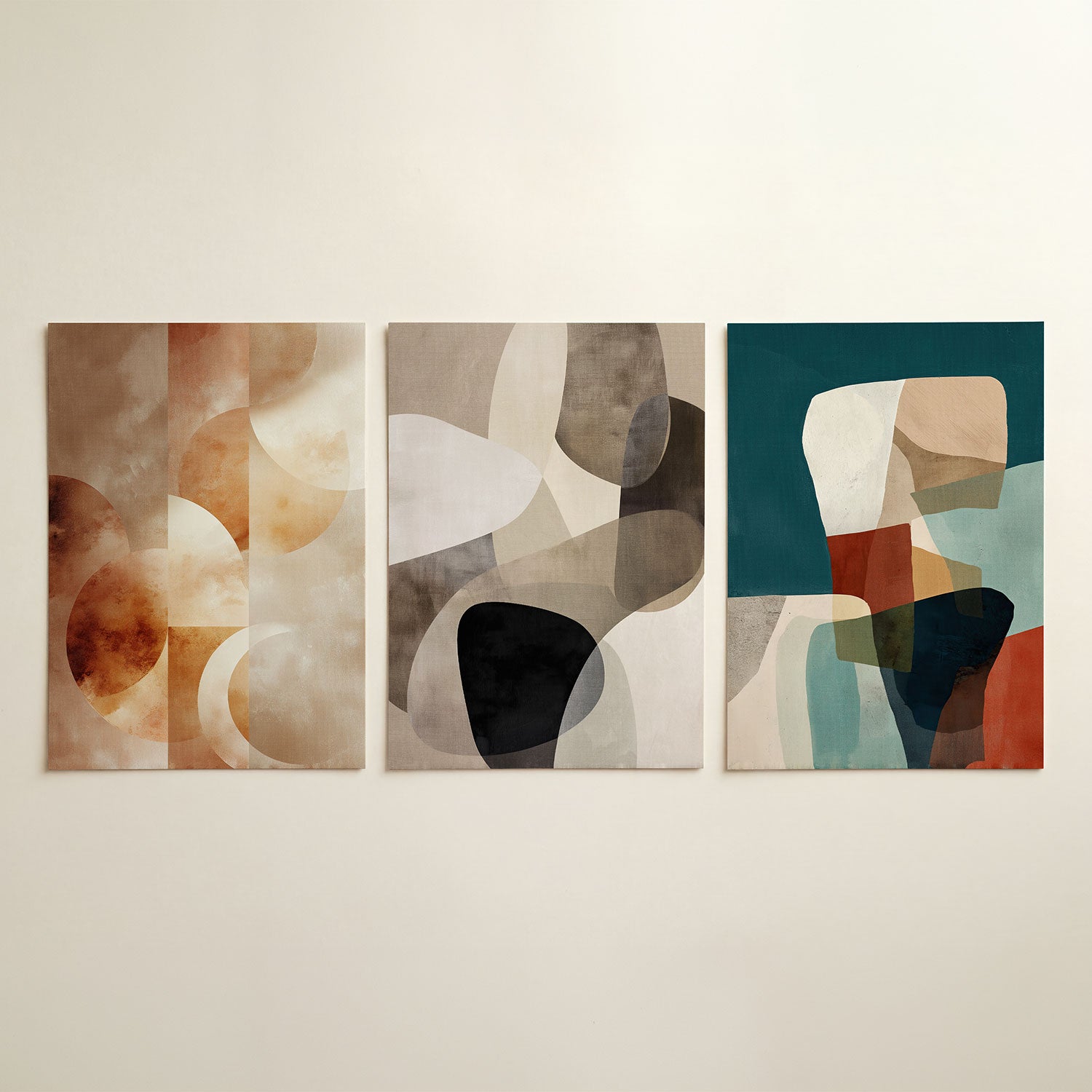 Vorm en kleurenspel Posterset