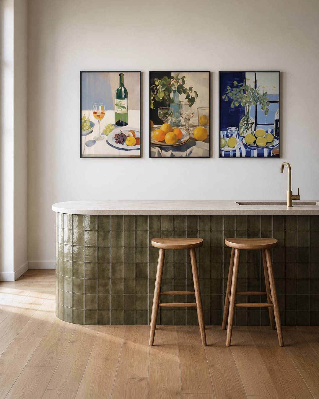 Fruit en wijn Posterset