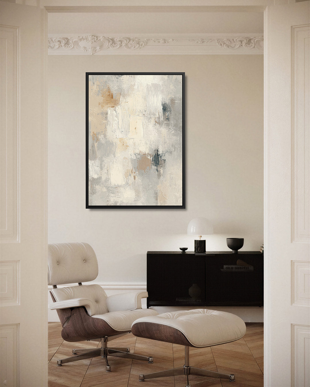 Zachte kleuren compositie Kunstwerk