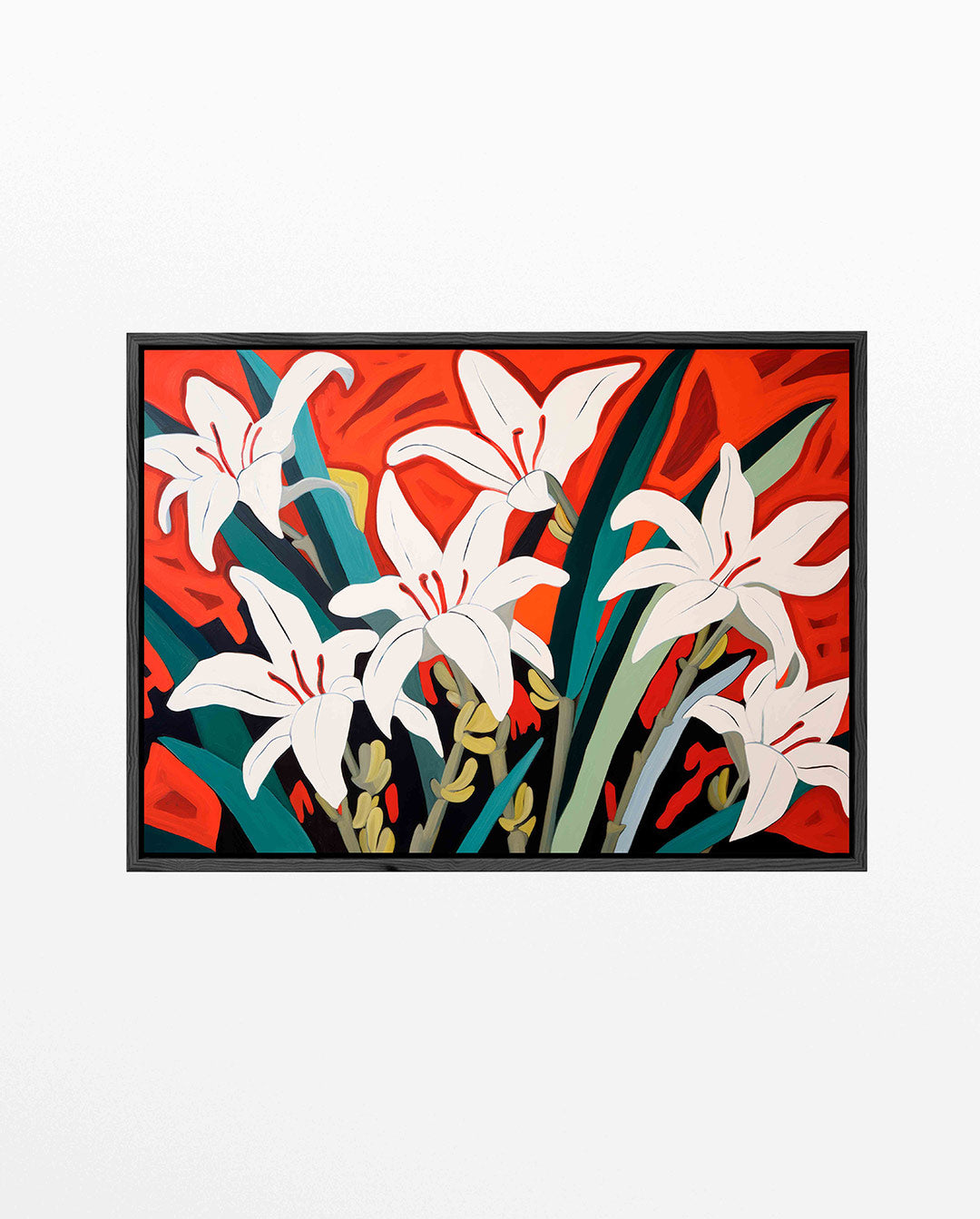 Bloemen en vormen Kunstwerk