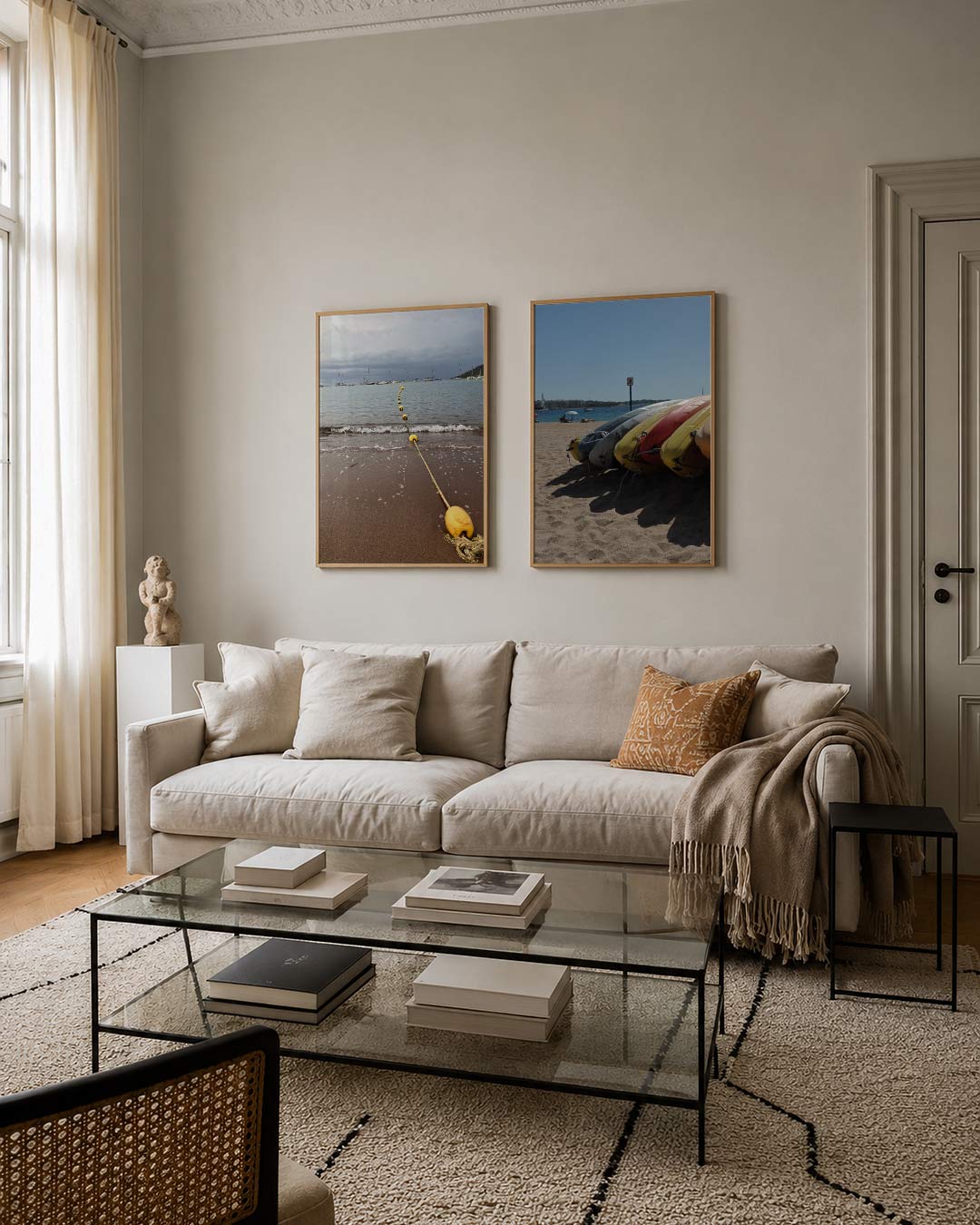 Zee en lijnen Posterset