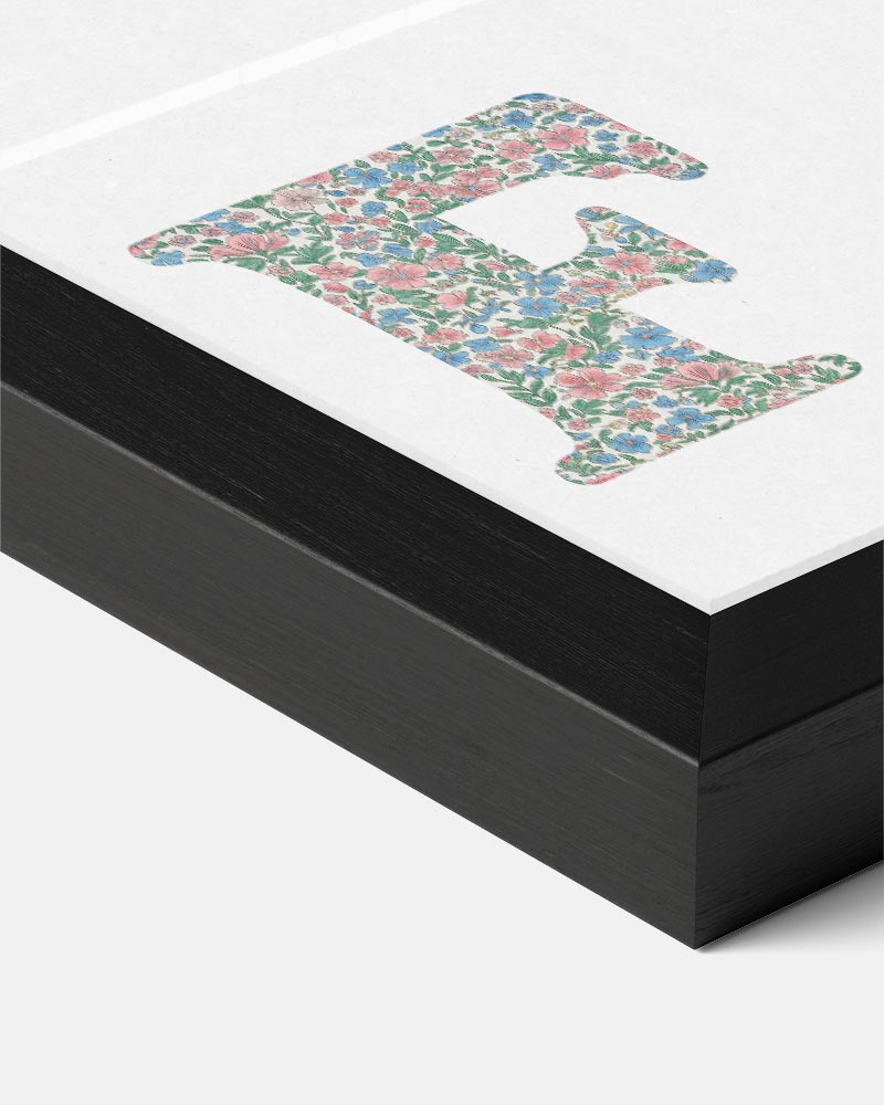 Vrolijke Bloemen Alfabet Poster F Poster-WallArtistic