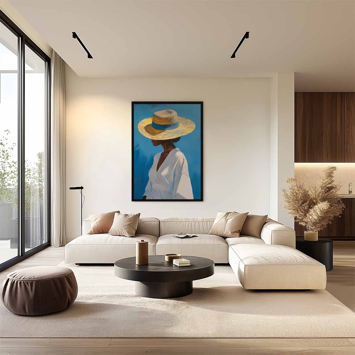 Zomer Glimlach Kunstwerk-canvas-dibond-plexiglas-wanddecoratie-WallArtistic