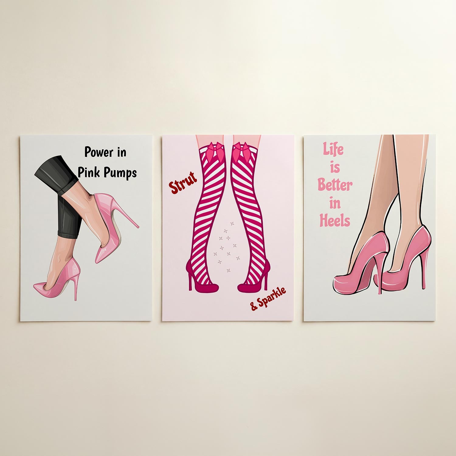 Roze schoenendans Posterset