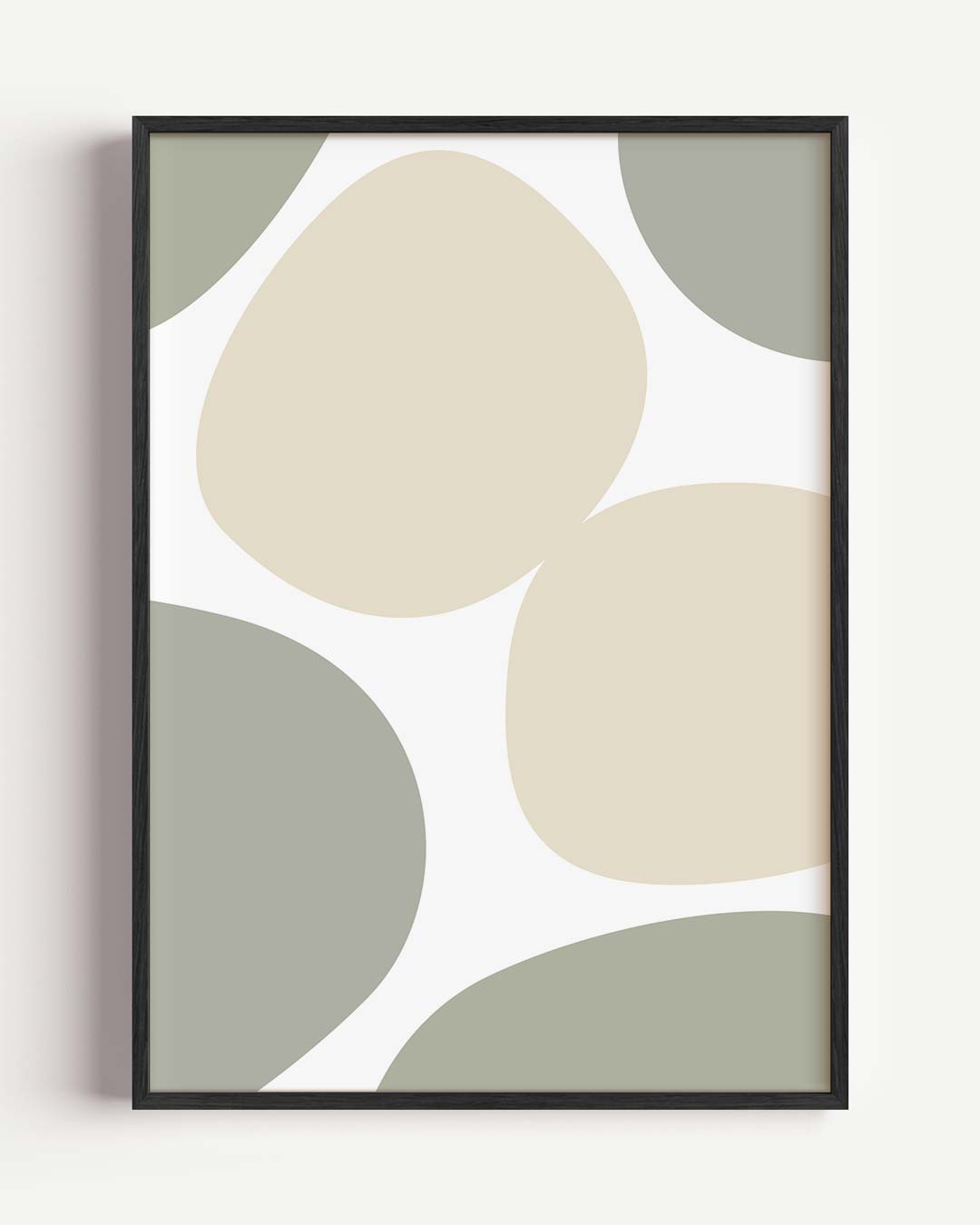 Rustgevende Abstracte Vormen Poster-WallArtistic