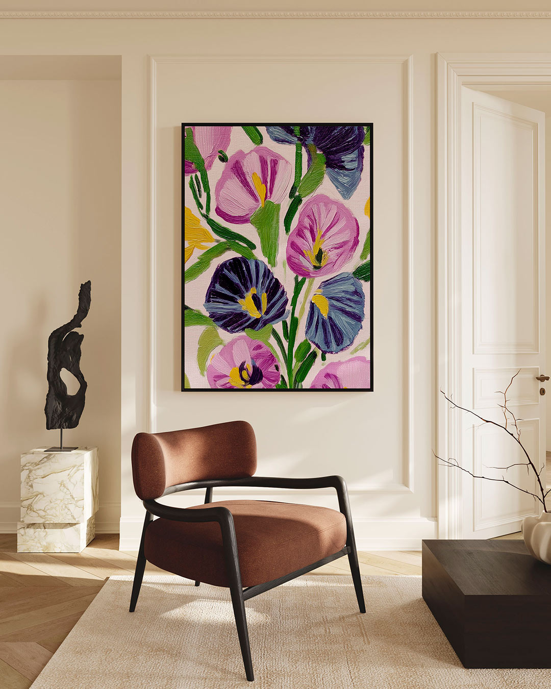 Bloemrijke kleurenpracht Kunstwerk
