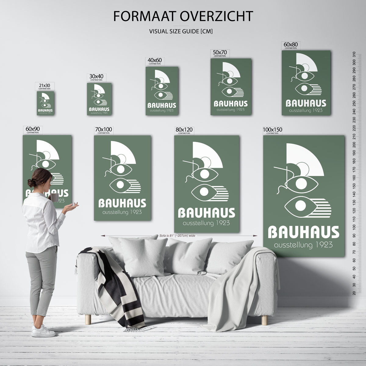 Vorm en lijnenspel Poster