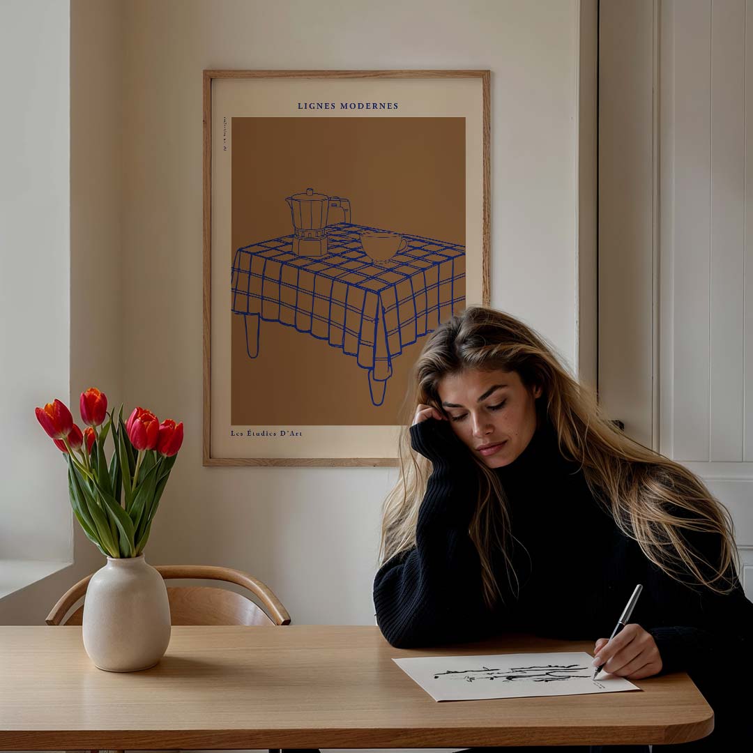 Moderne Lijnen Keukenposter-WallArtistic