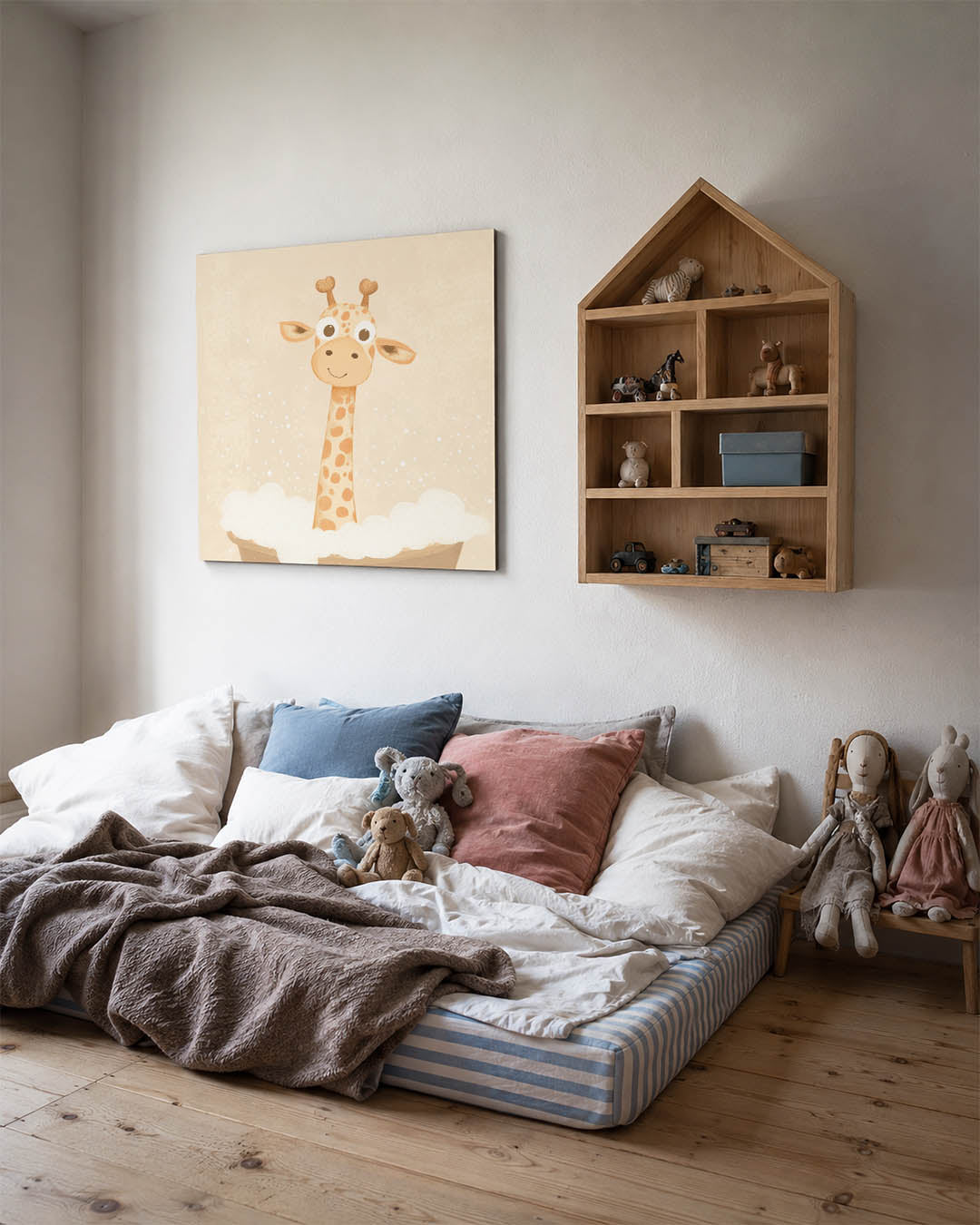 Vrolijke giraf illustratie Kunstwerk
