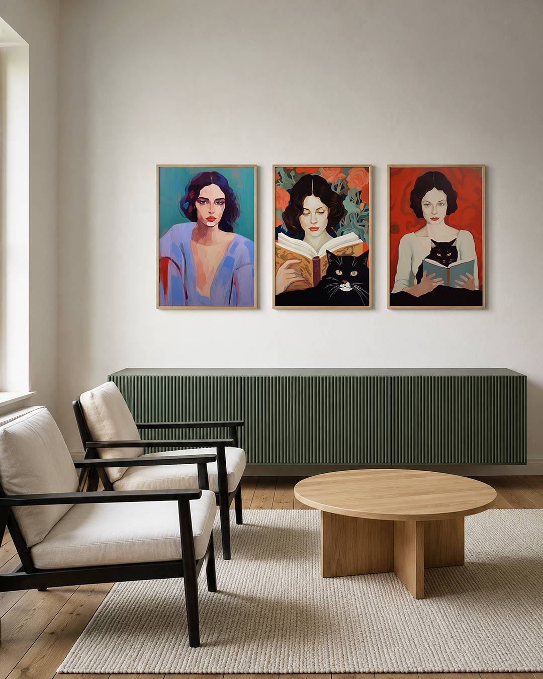 Kleur en portret Posterset