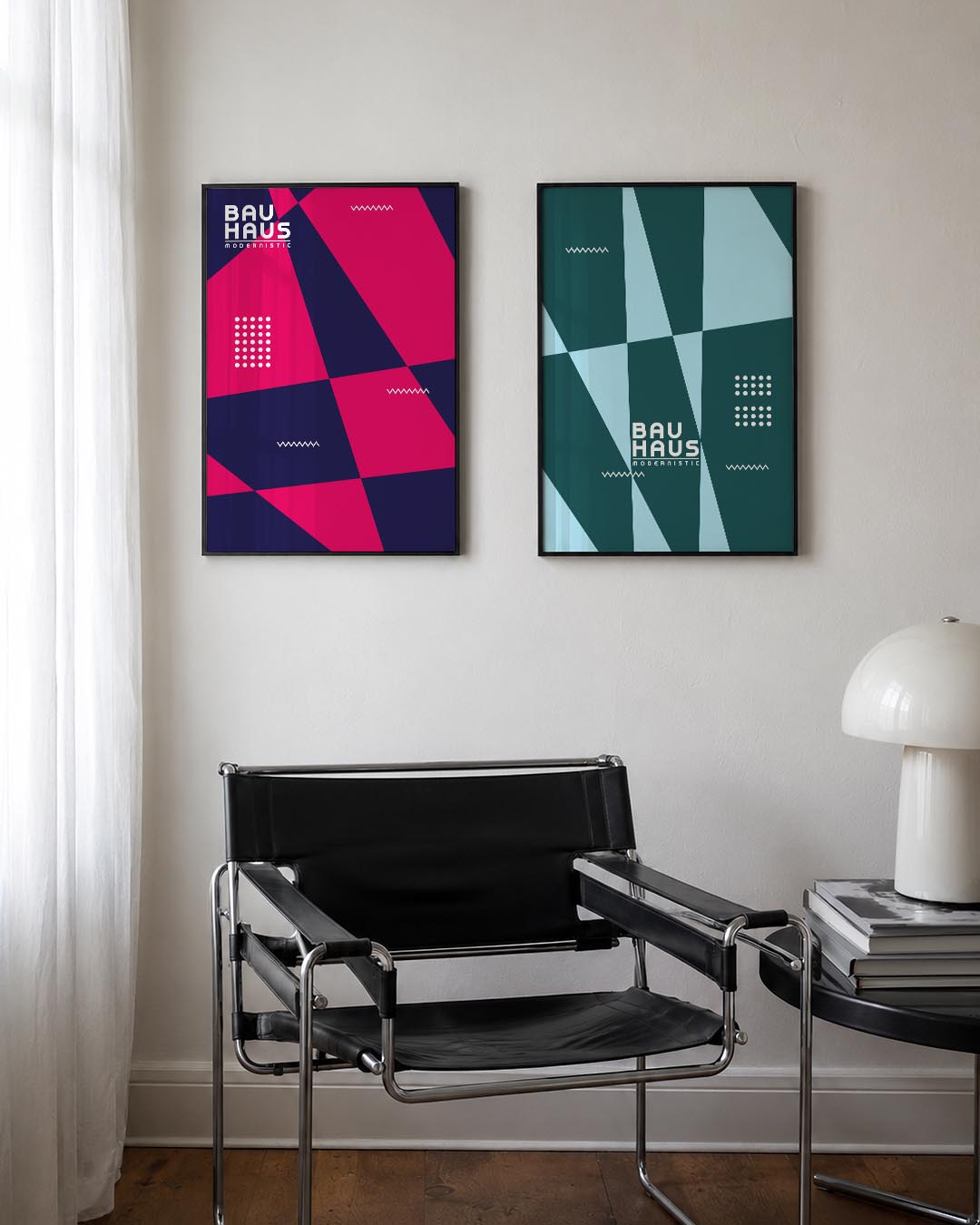 Kleurrijke vlakken Posterset