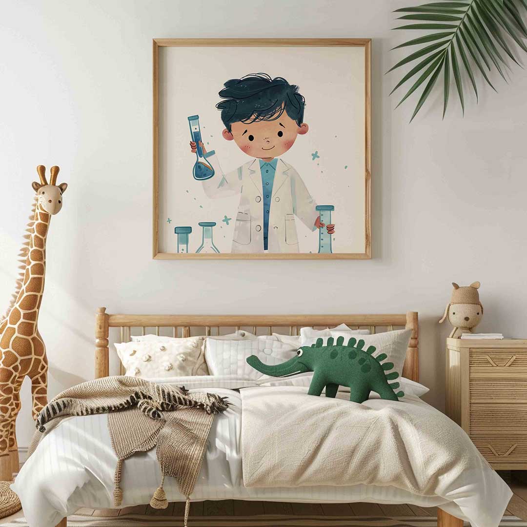 Jonge wetenschapper Poster