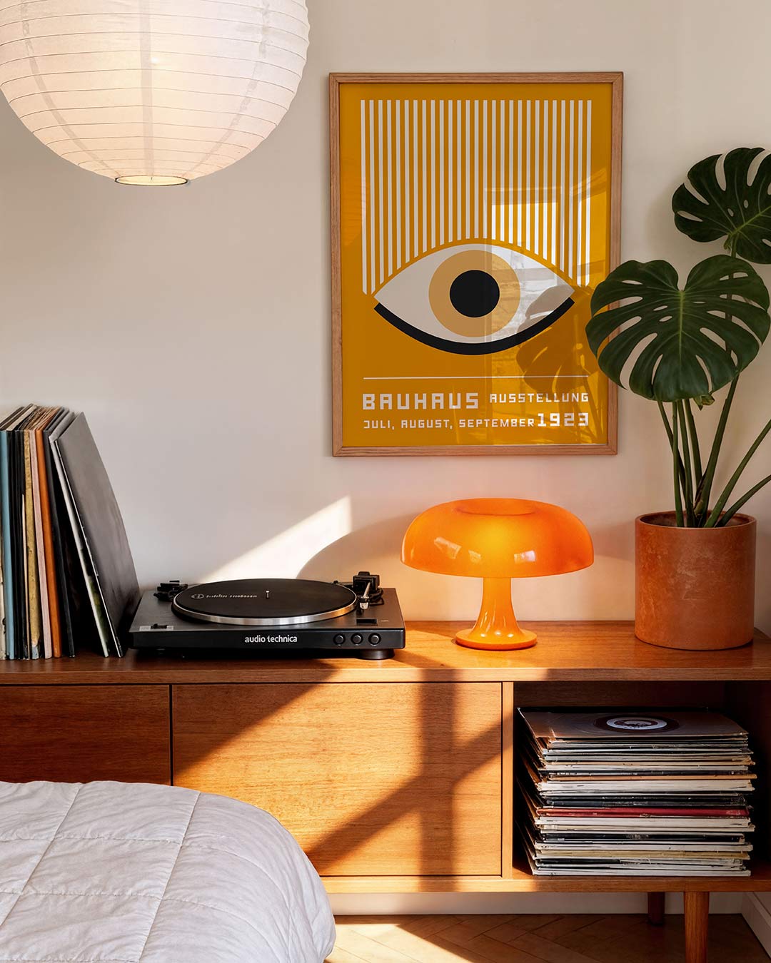 Lijnen en oog Poster