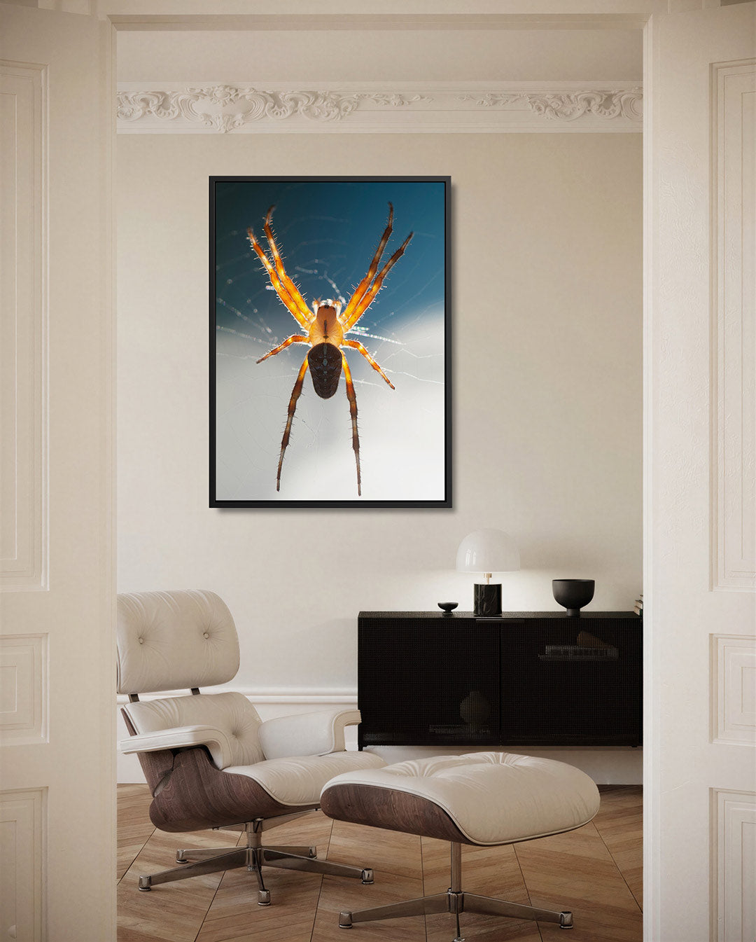 Spin in web Kunstwerk