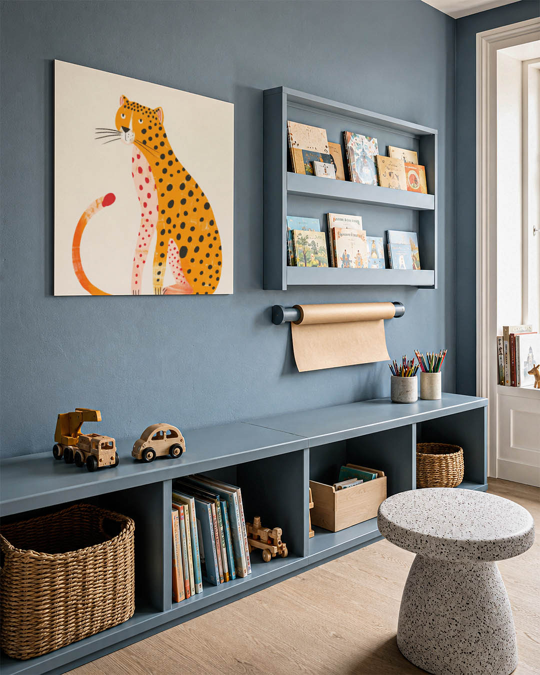 Gestileerde luipaard illustratie Kunstwerk
