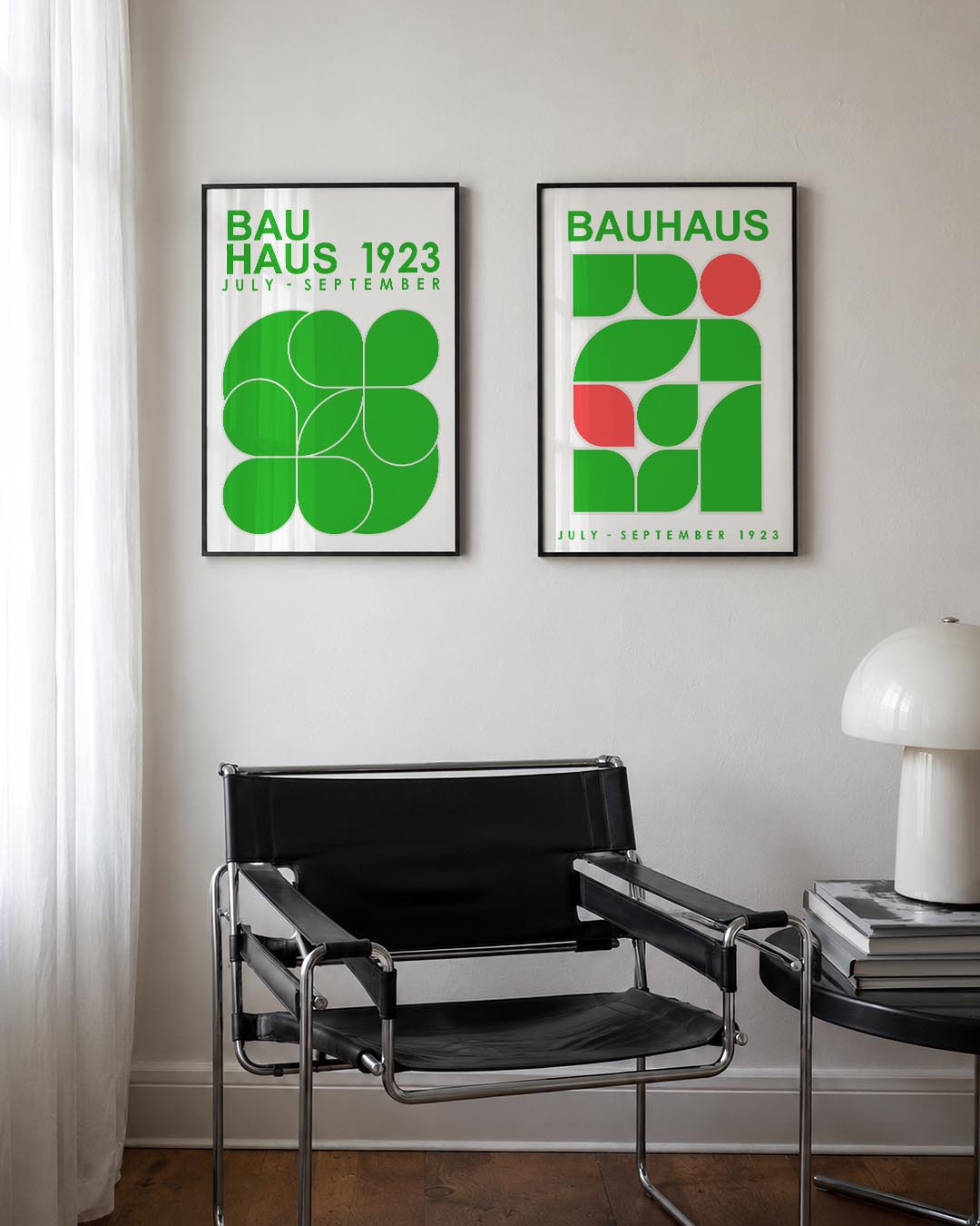 Groene vormenpracht Posterset