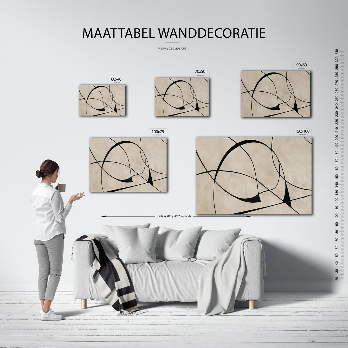 Organische lijnen Kunstwerk