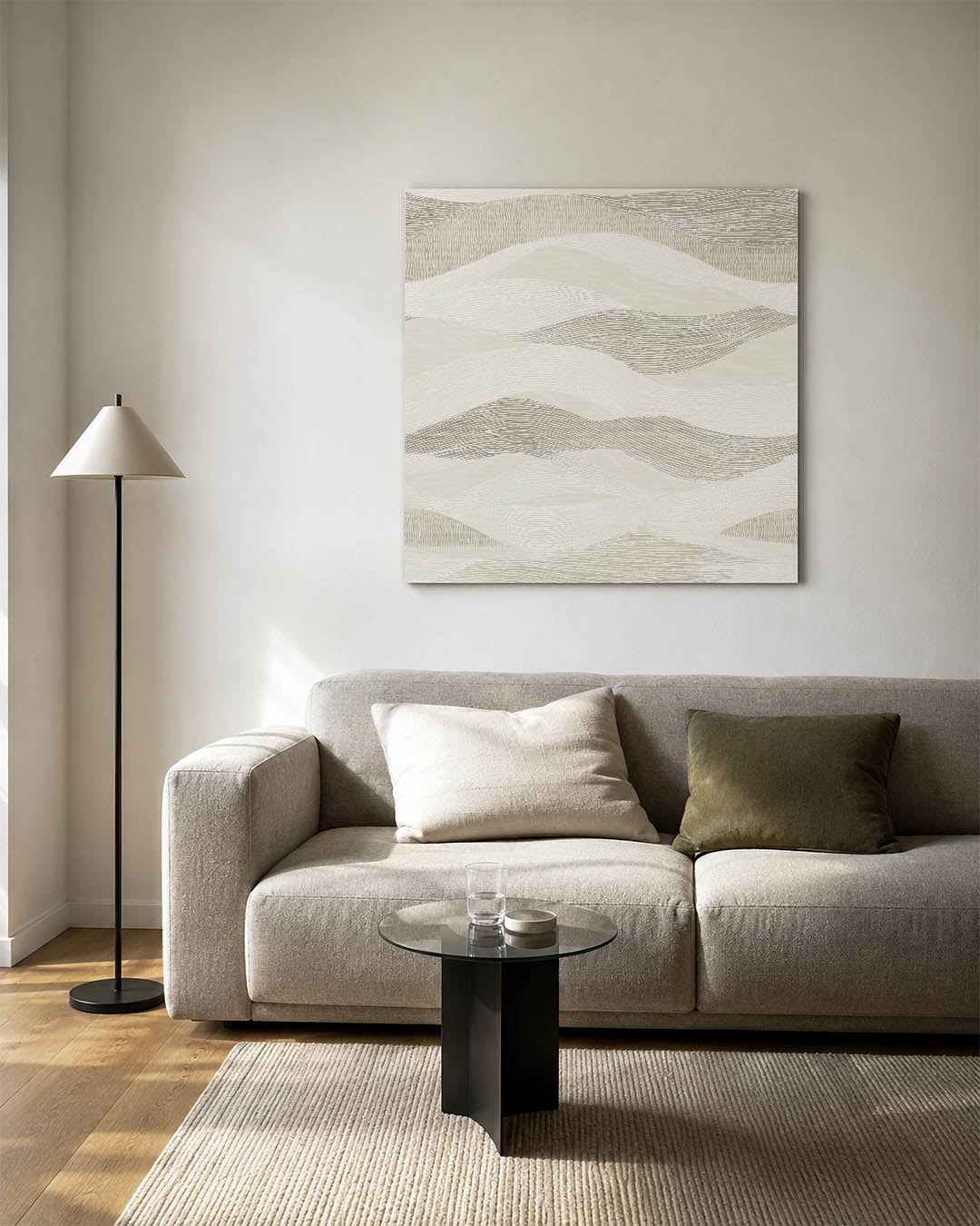 Golvende lijnen Kunstwerk