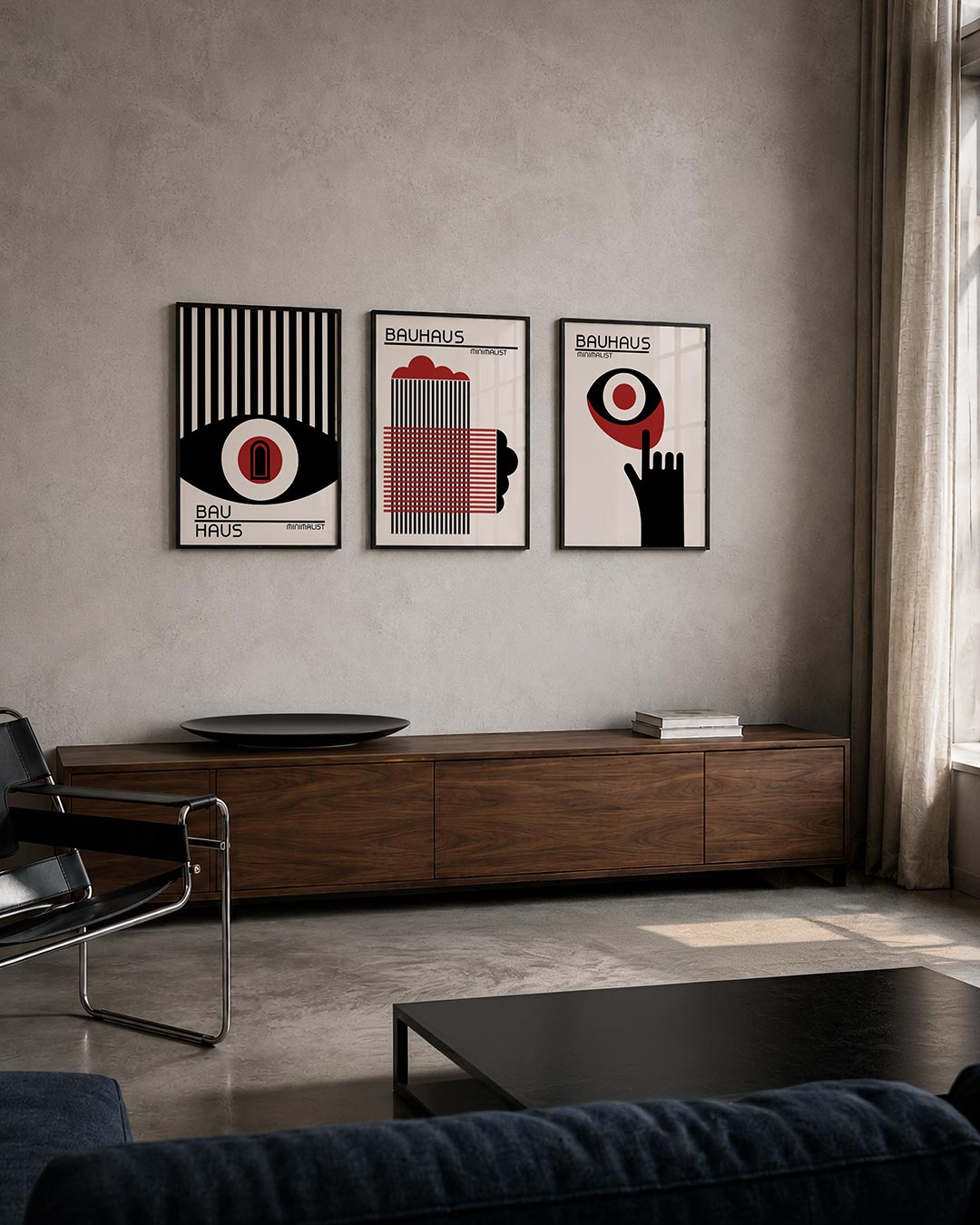 Lijnen en cirkel Posterset