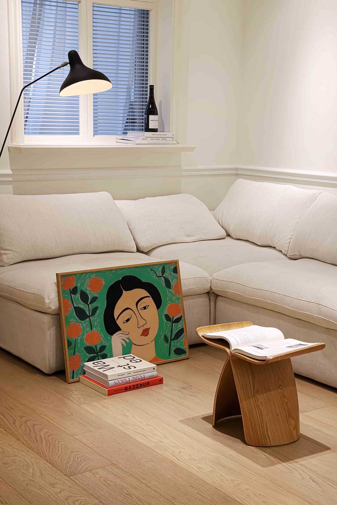 Vrouw met bloemen Poster