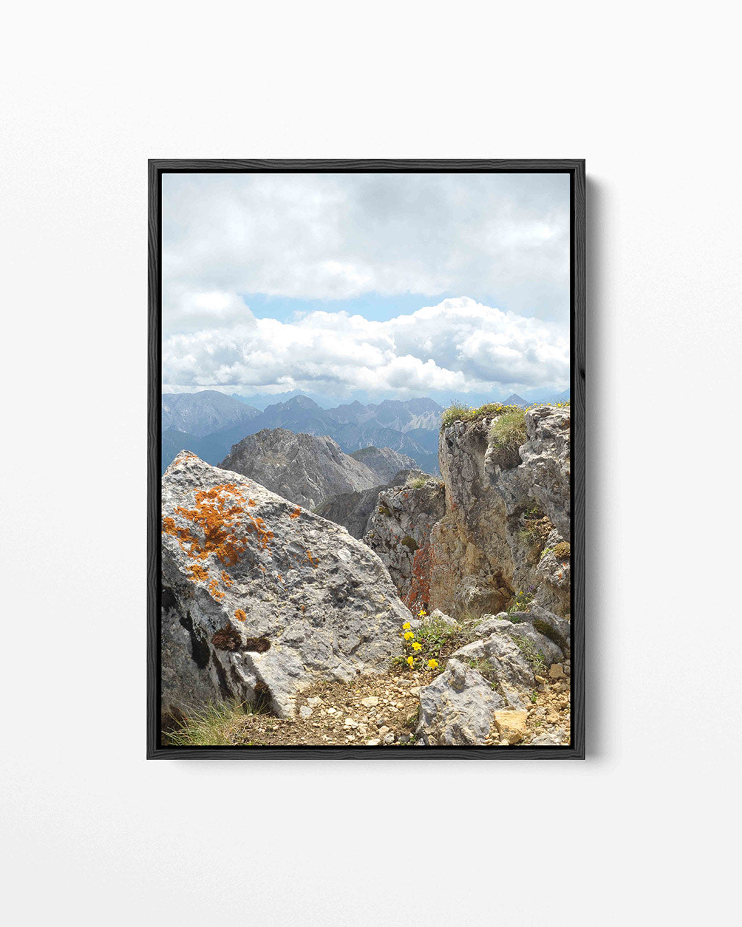 Berglandschap met rotsen Kunstwerk