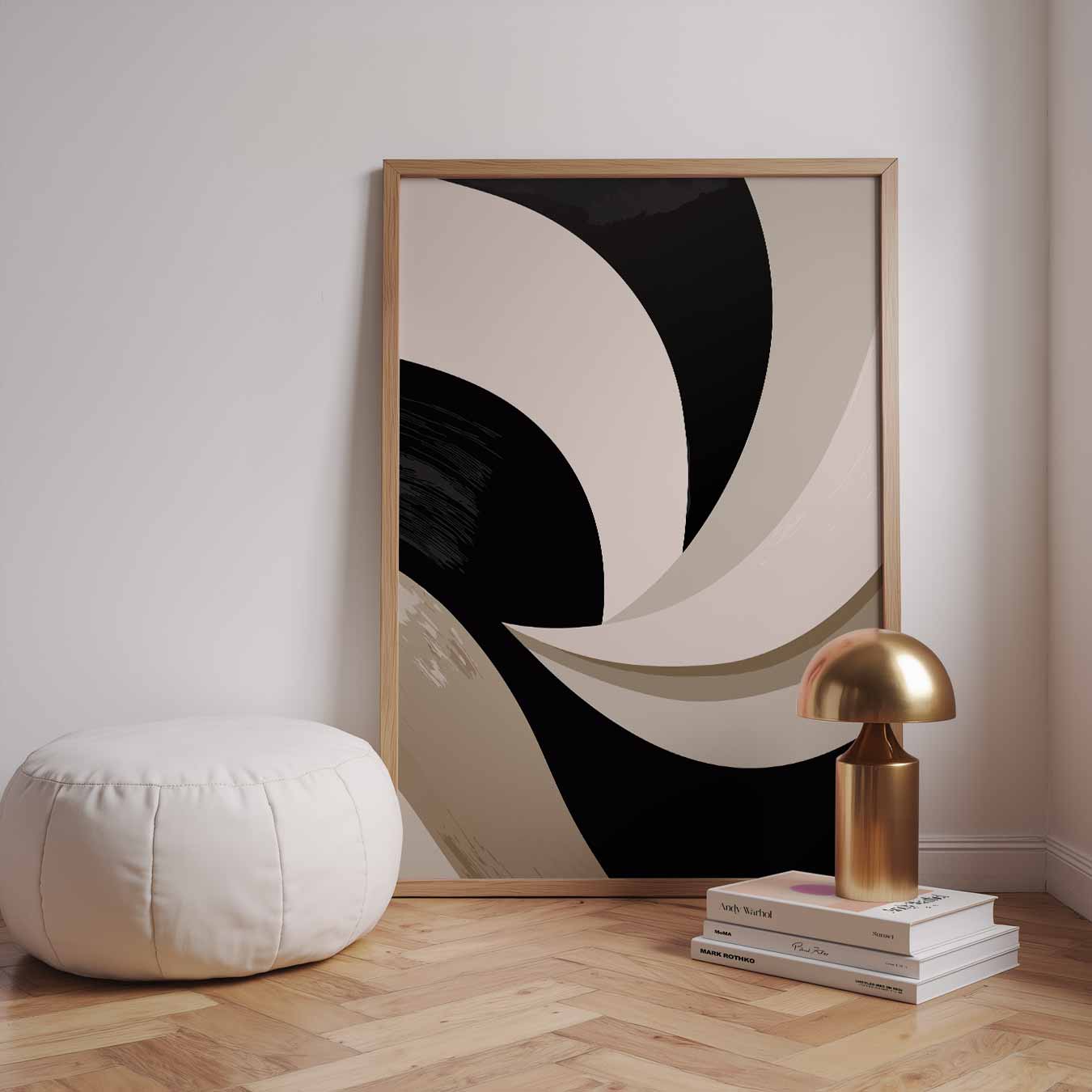 Stijlvolle Abstracte Bewegingen Poster-WallArtistic