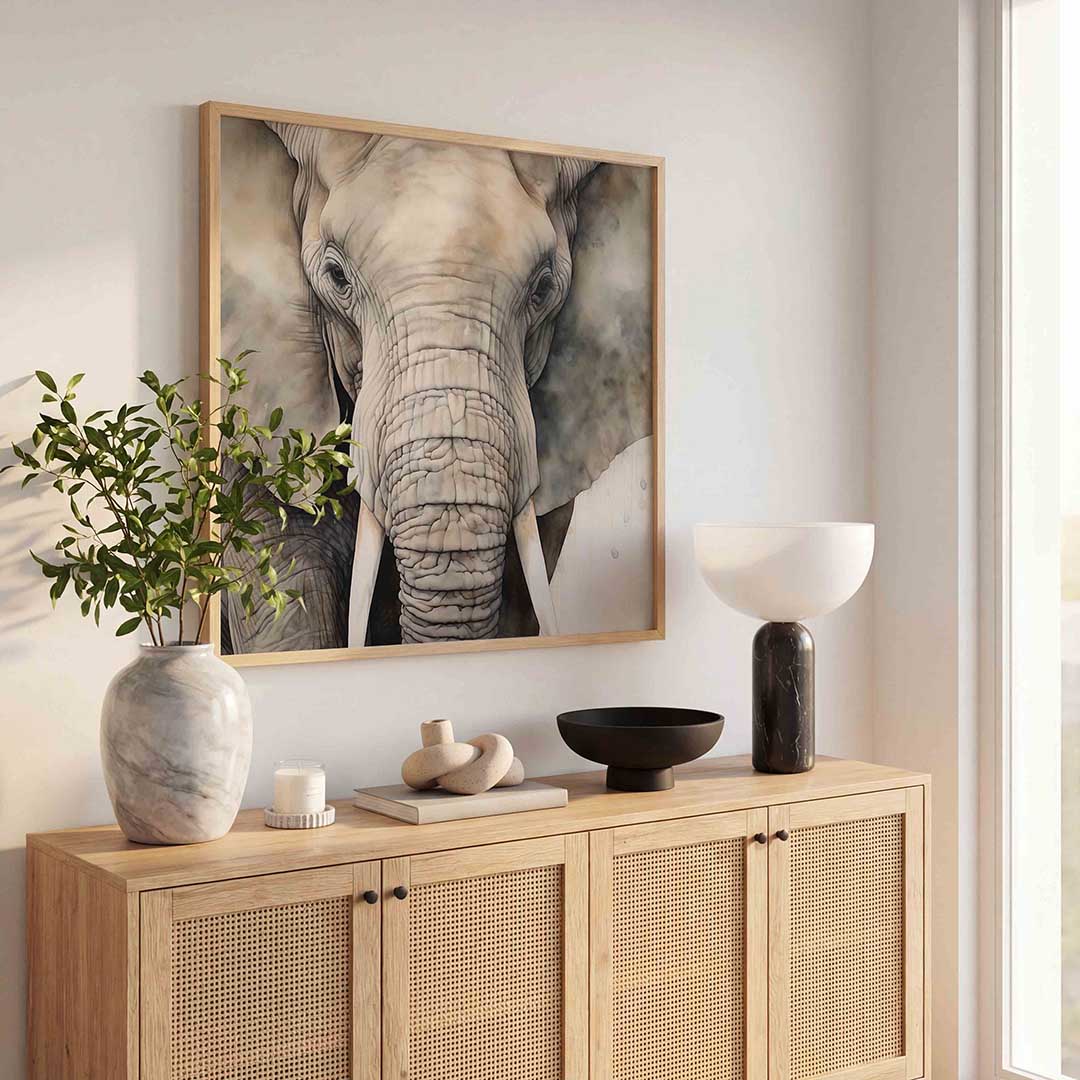 Olifant portret Poster
