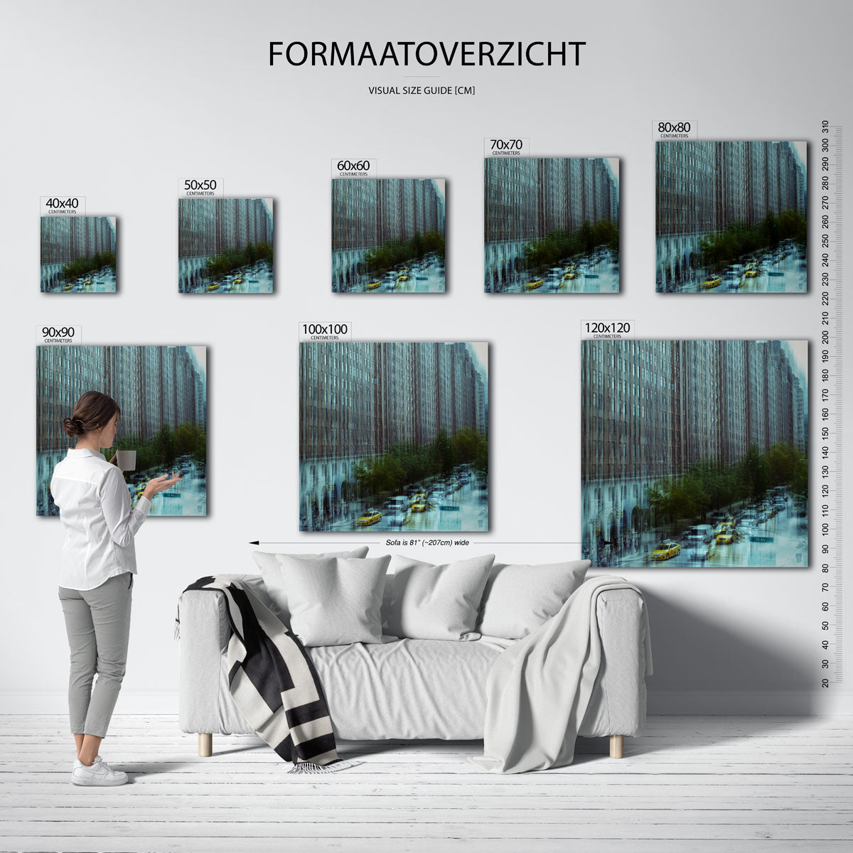Stedelijke reflecties Kunstwerk